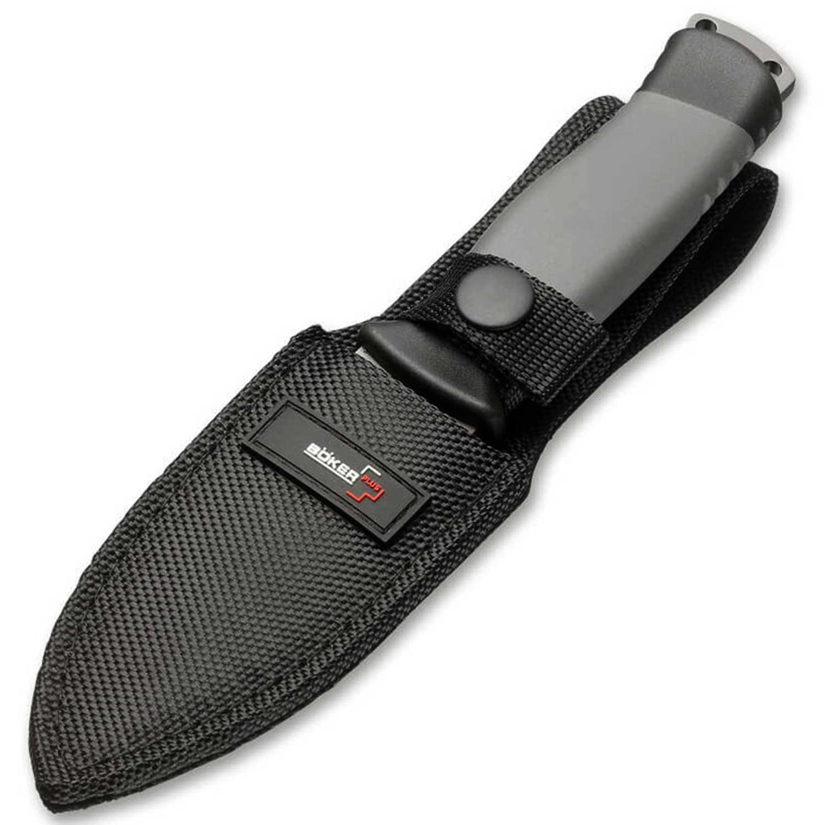 Böker Plus Outdoorsman – Titanbeschichtetes Outdoormesser mit Cordurascheide – Detailansicht