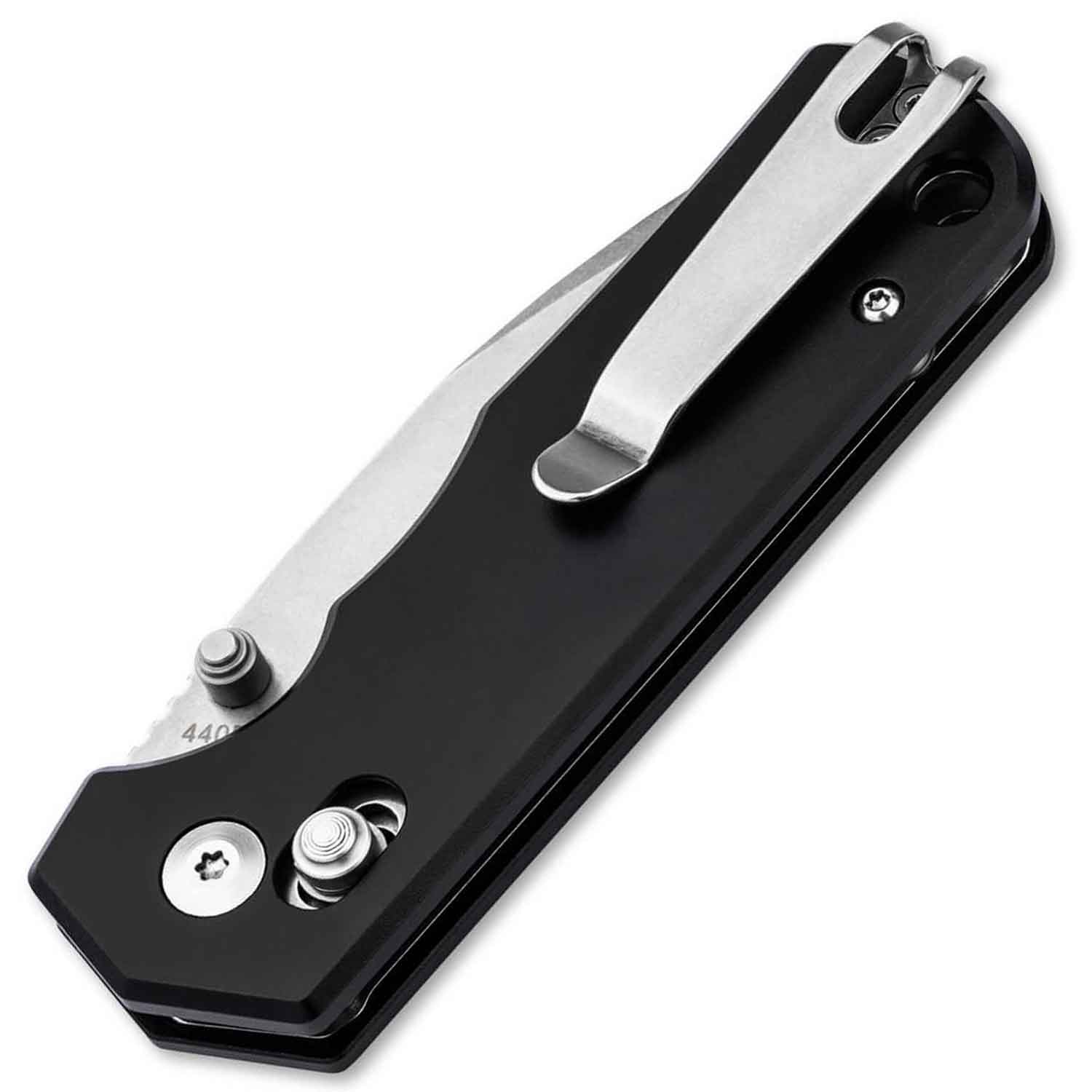 Böker Plus Rockstub Black 2.0 – Taschenmesser mit Crossbar Lock & Deep-Carry-Clip – Detailansicht