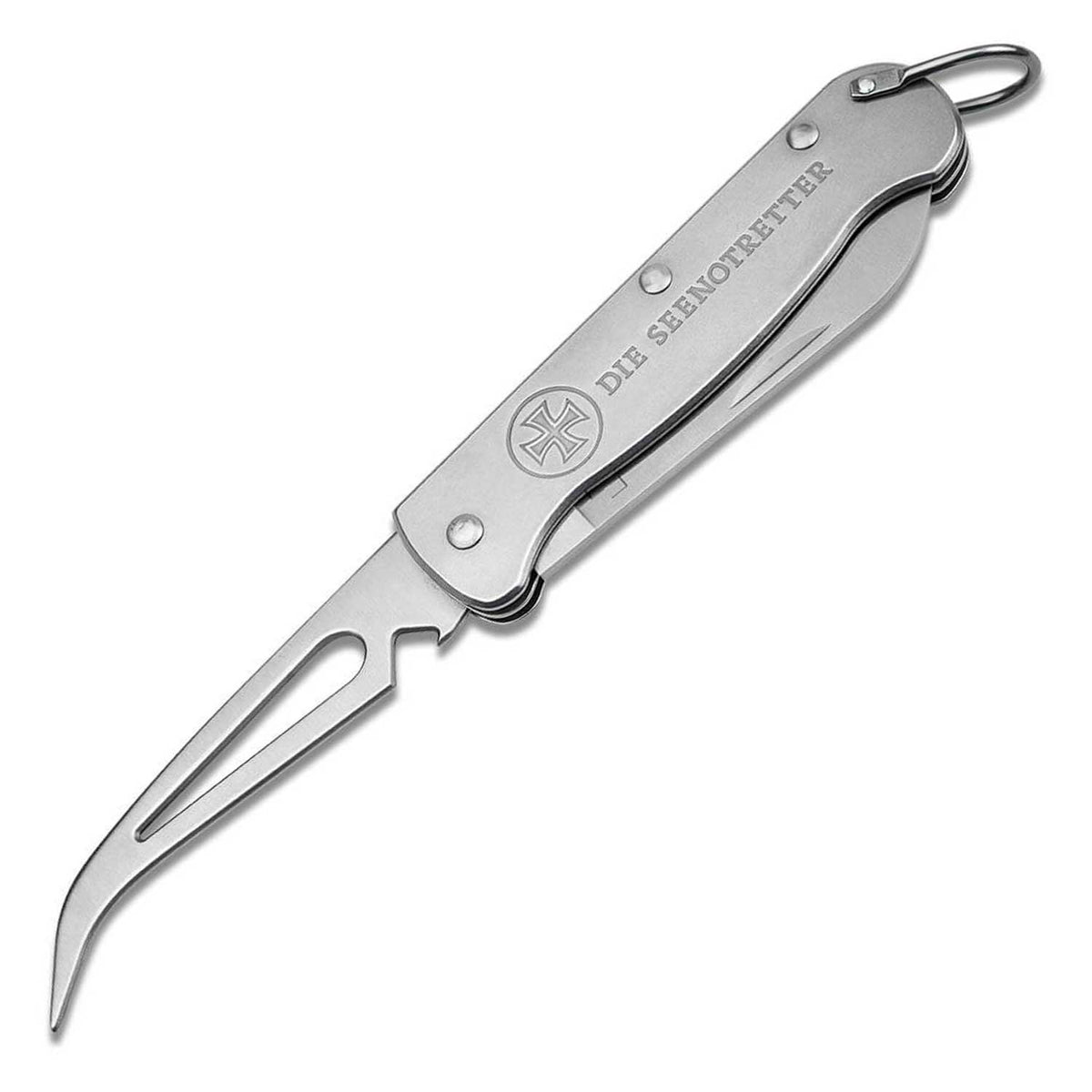 Böker Plus Seenotretter 01 – Taschenmesser mit Marlspieker & Tip-Up Clip – Detailansicht