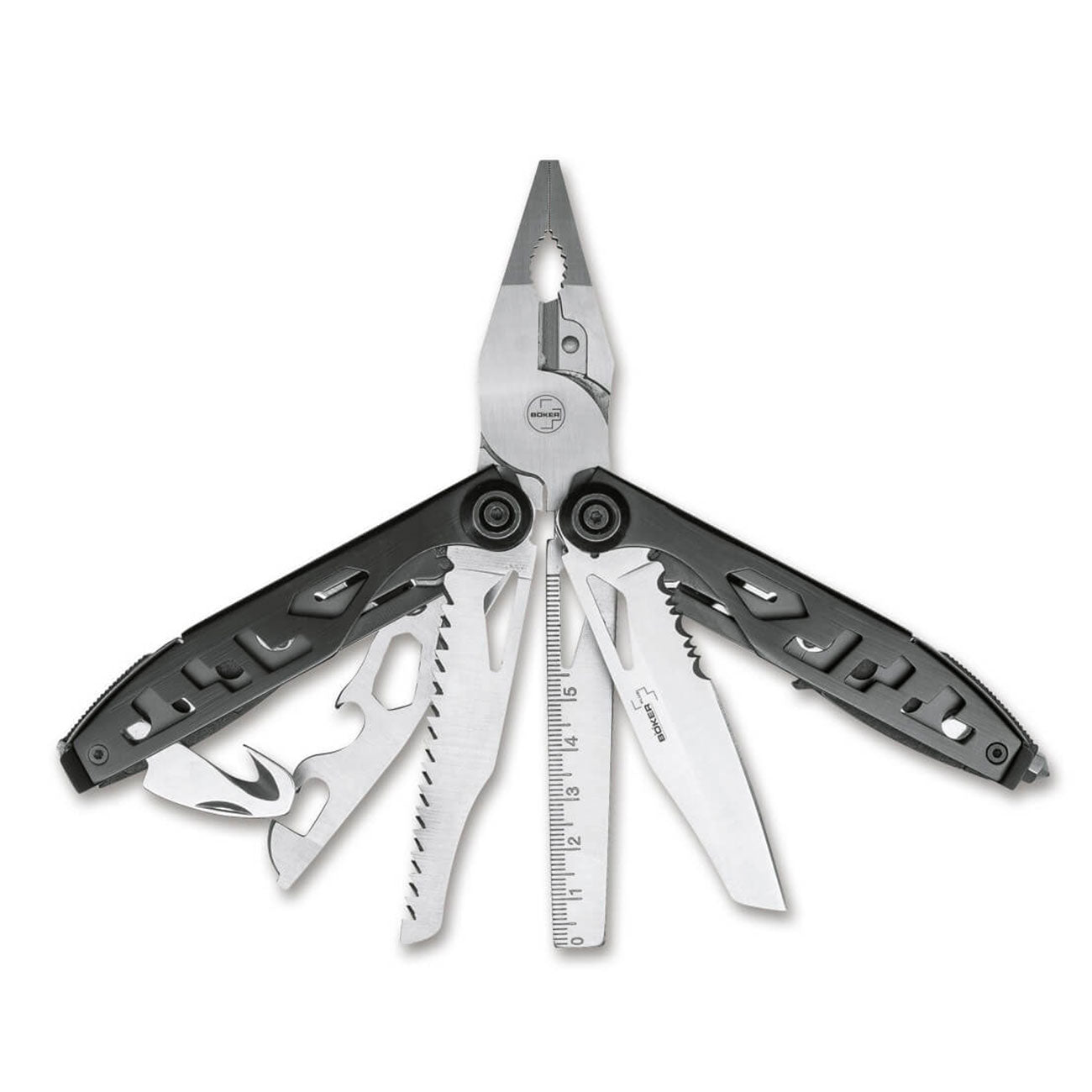 Böker Plus Specialist II Multitool mit 13 Funktionen und Nylonetui