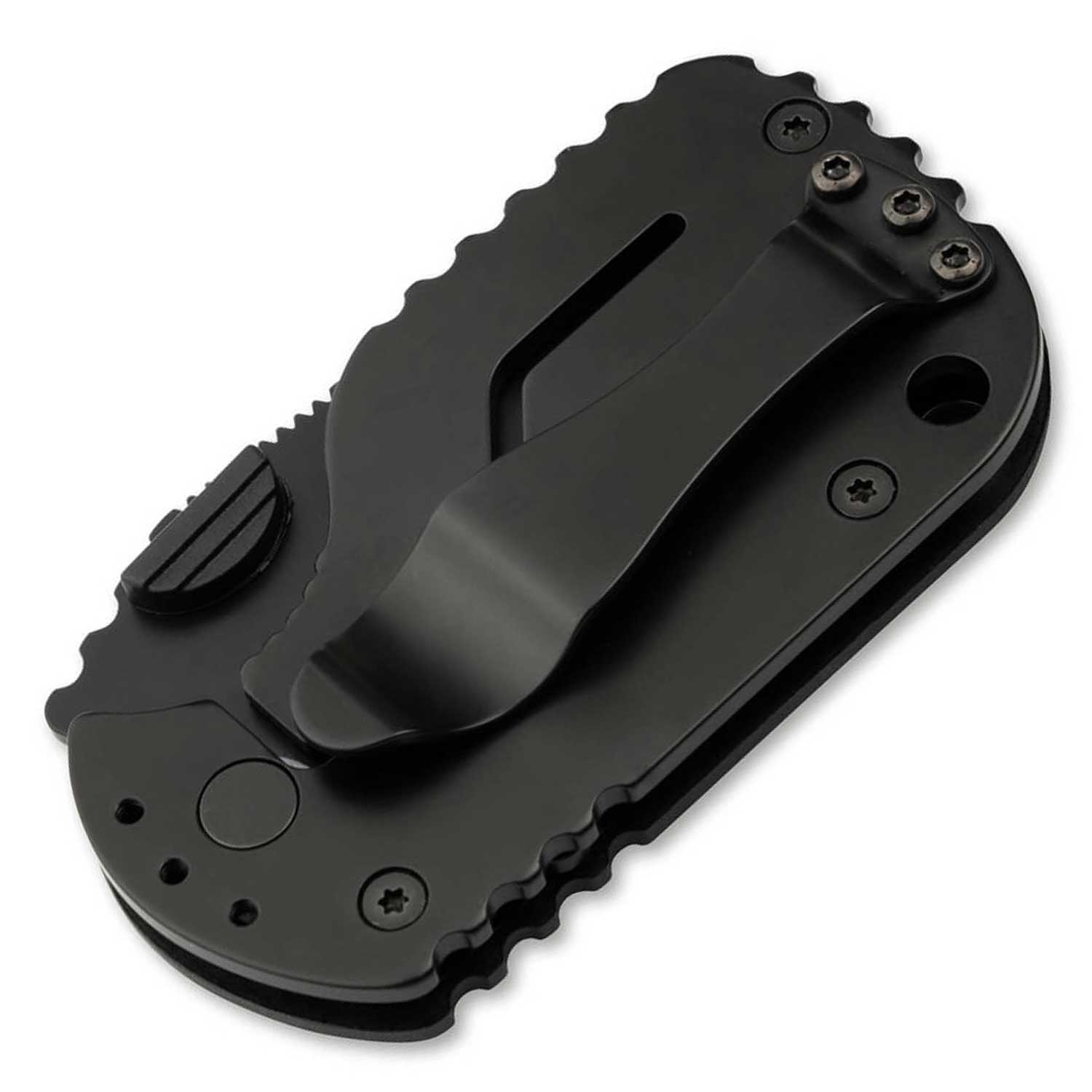 Böker Plus Subcom 2.0 All Black – Kompaktes EDC Taschenmesser aus D2 Stahl – Detailansicht