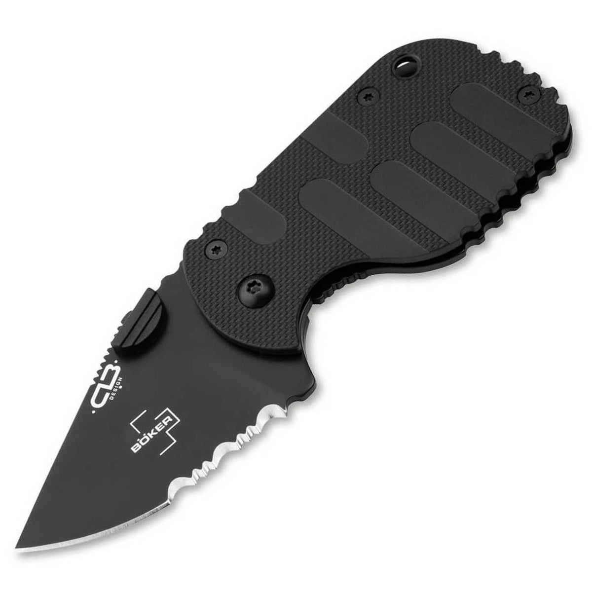 Böker Plus Subcom 2.0 All Black – Kompaktes EDC Taschenmesser aus D2 Stahl