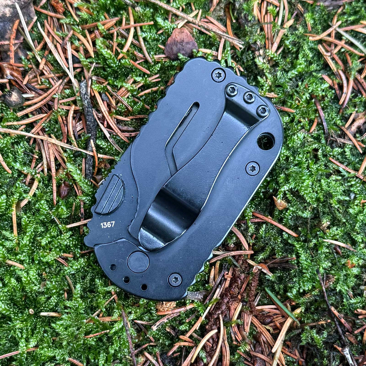 Böker Plus Subcom 2.0 All Black – Rückseite mit Clip in schwarz