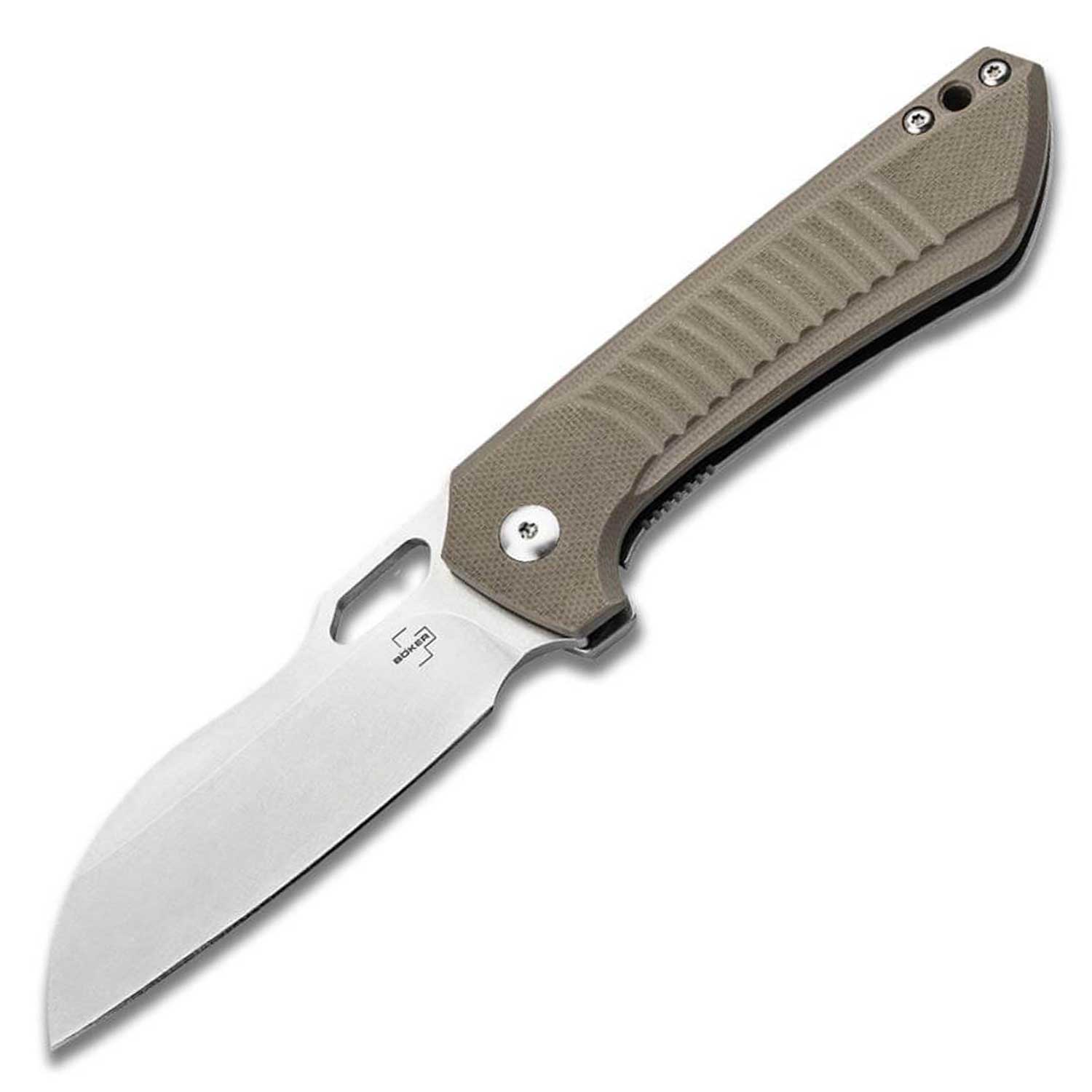 Böker Plus Swoopy – Edles EDC Messer mit Nitro-V Klinge, G10 Griff & Tip-Up Clip – Detailansicht