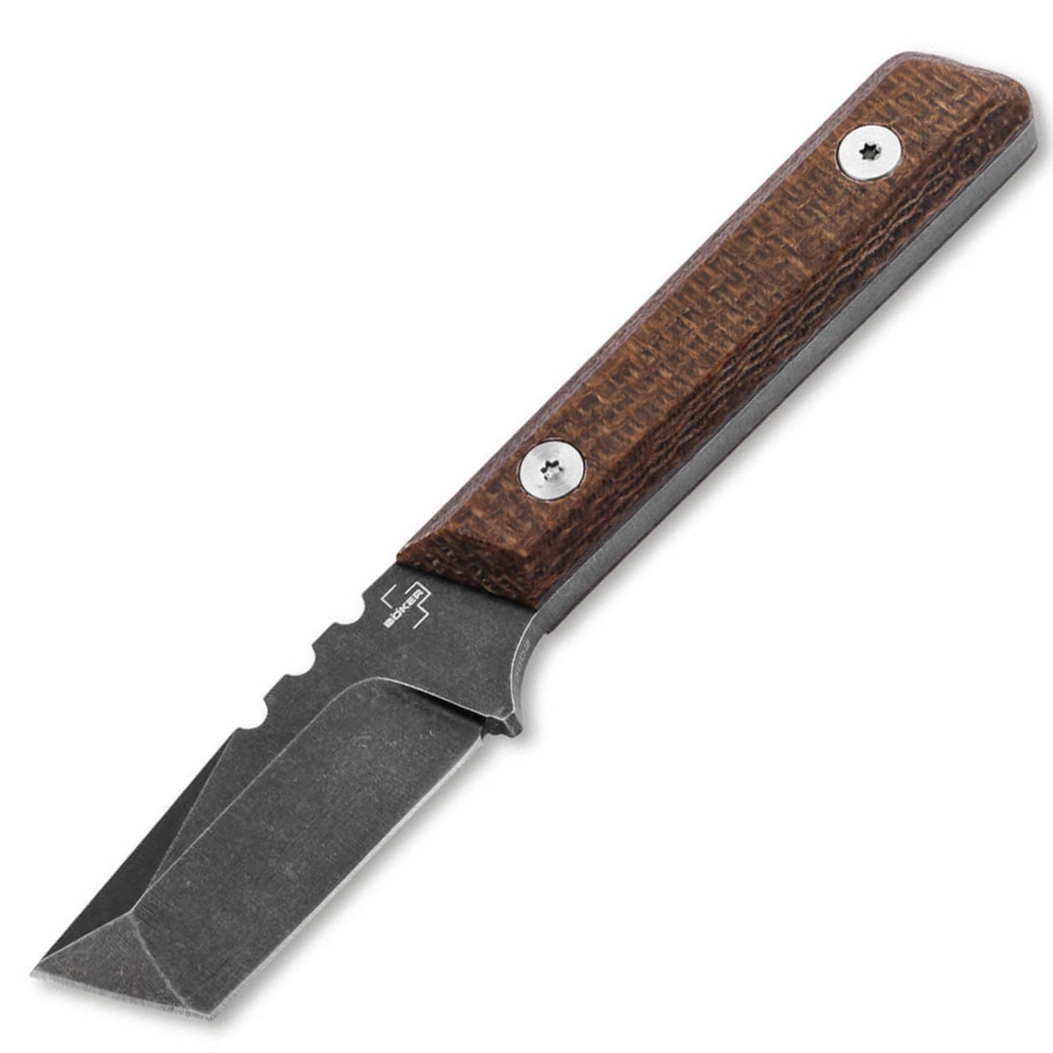 Böker Plus Thicker Clipper - EDC Messer mit feststehender Tanto Klinge und Kydexscheide – Detailansicht