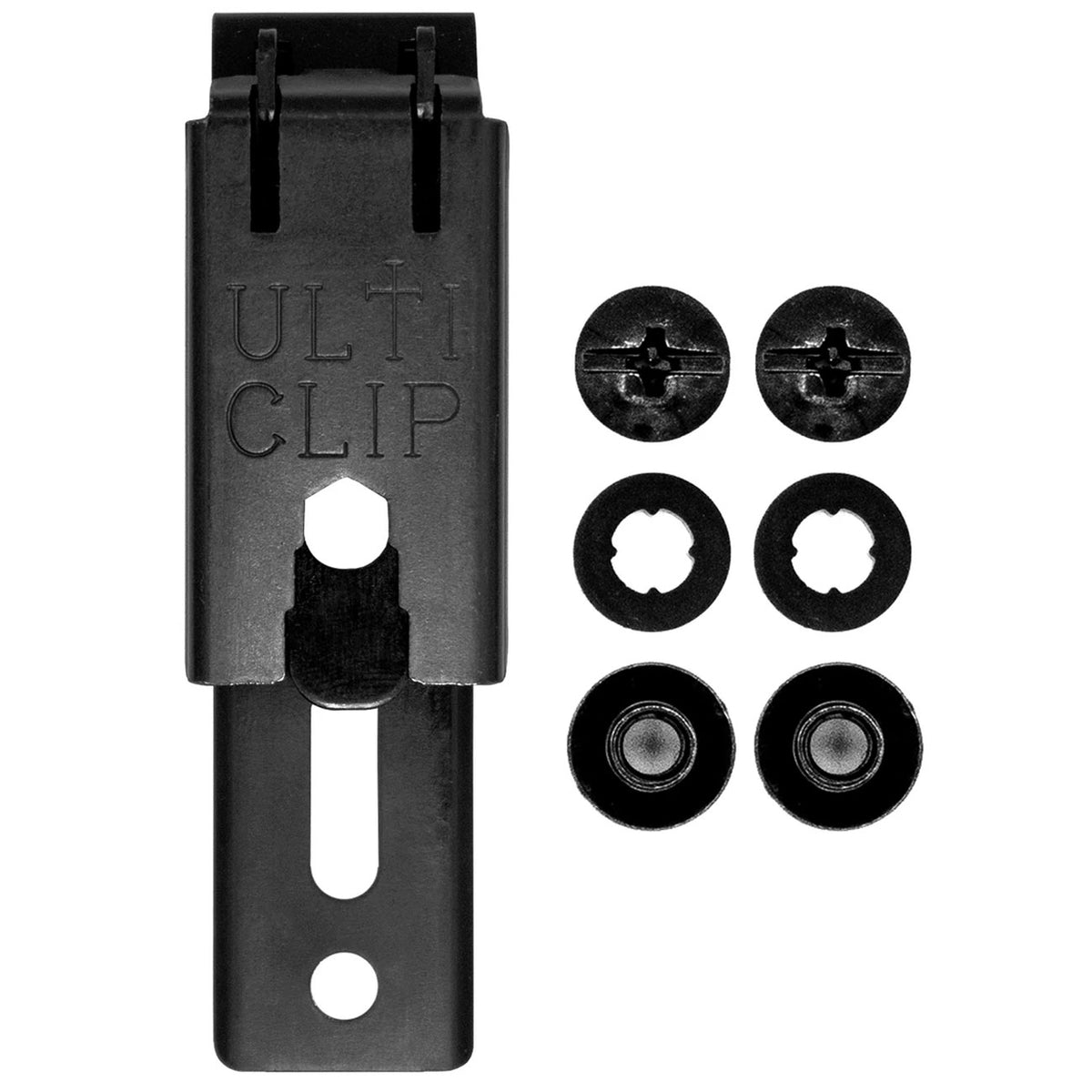 Ulticlip XL patentierter Edelstahl-Befestigungsclip für Messerscheiden und Holster – Detailansicht