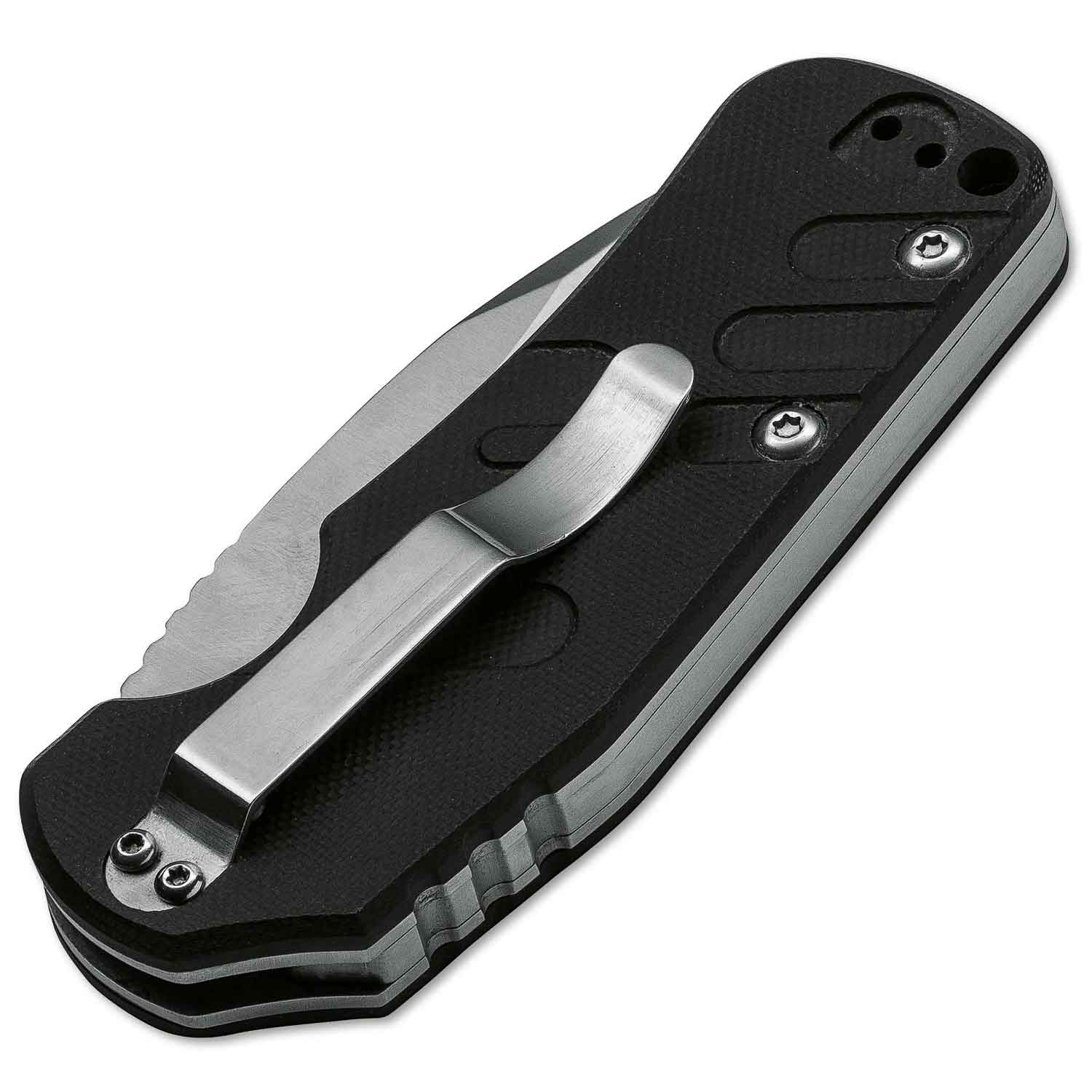 Böker Plus Worldwide – Legales Slipjoint-Messer mit G10 Griff und Gürtelclip – Detailansicht