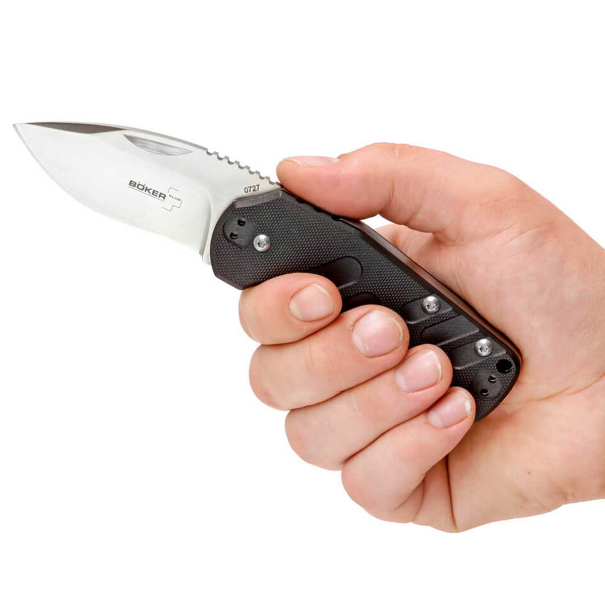 Böker Plus Worldwide – Legales Slipjoint-Messer mit G10 Griff und Gürtelclip – Detailansicht