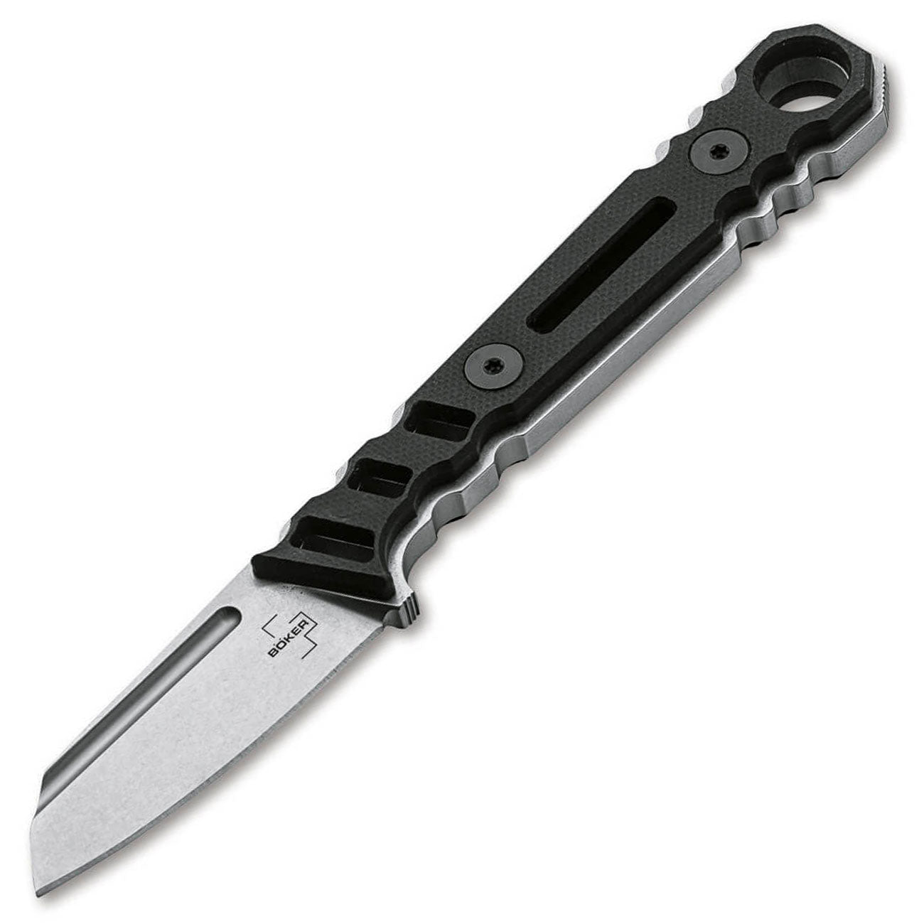 Böker Plus Ylvi – feststehendes EDC Messer mit Clip und Kydexscheide – Detailansicht
