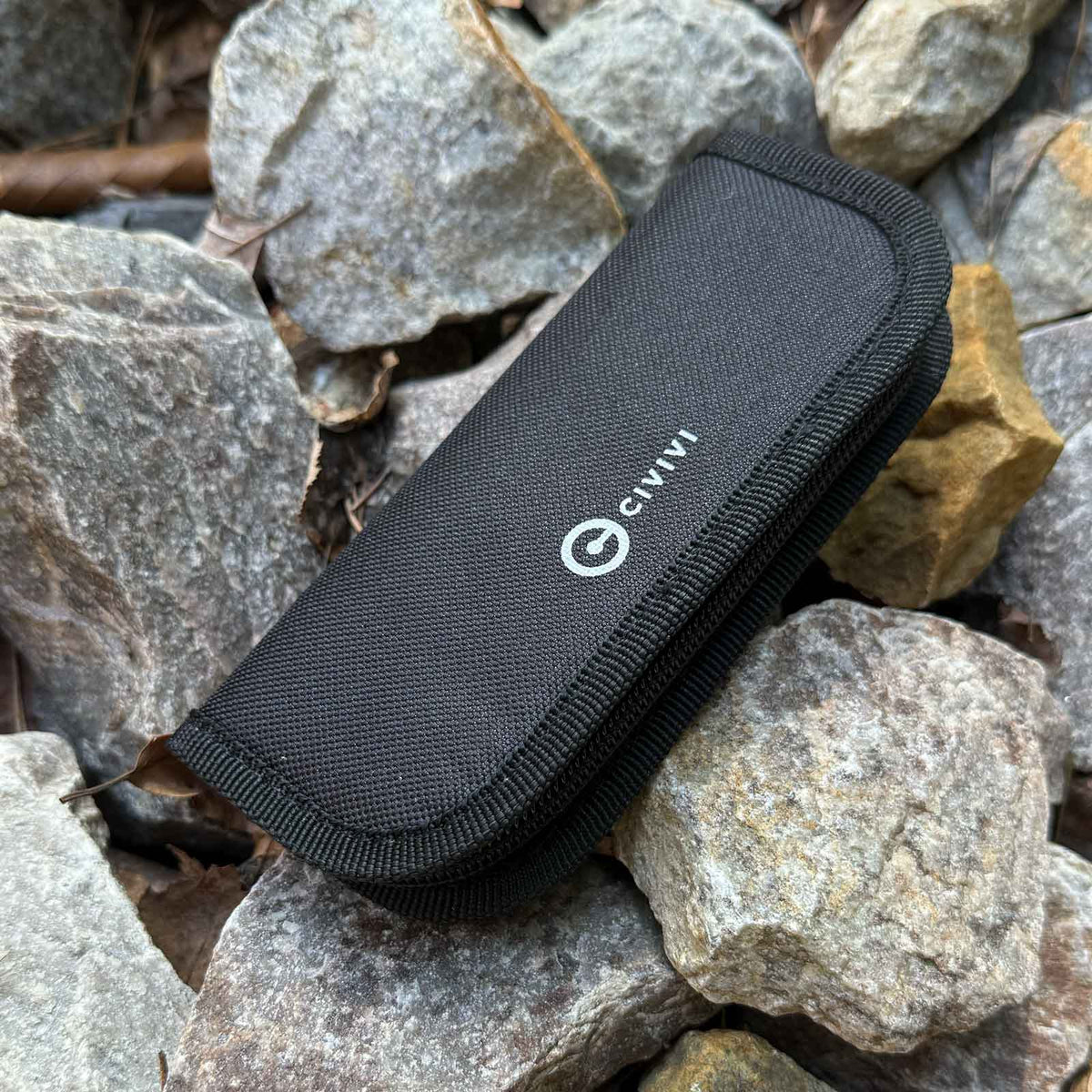 Civivi C-01 Pouch – Nylon Messertasche mit weichem Innenfutter & Reißverschluss – Produktansicht des Messers – Detailansicht 4