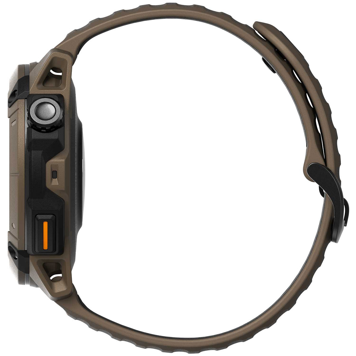 coros nomad gps sportuhr - Ansicht Seite in braun