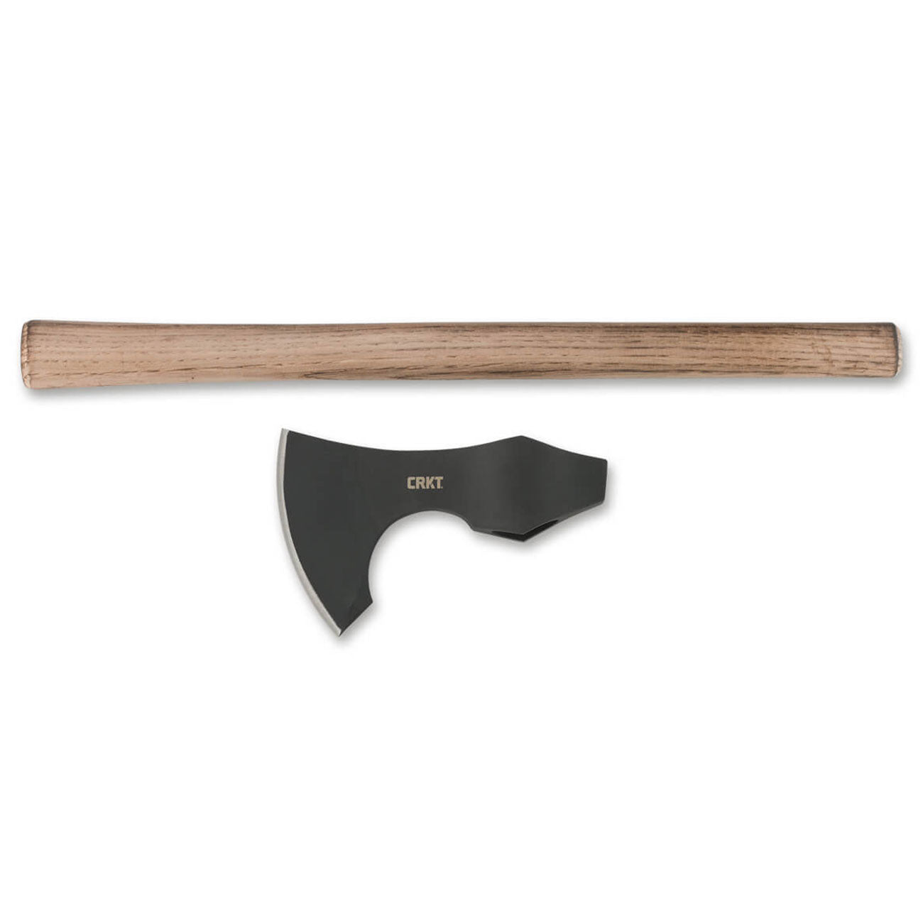 CRKT Berserker Axt - Bartaxt aus 1055 Kohlenstoffstahl mit Hickoryholzgriff 48cm – Detailansicht