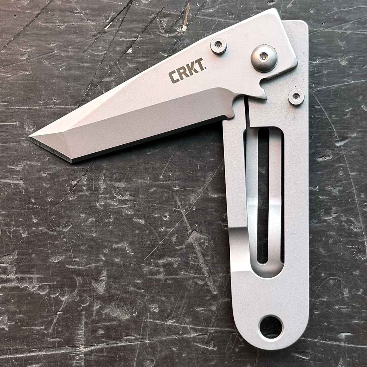 CRKT K.I.S.S. – Schlankes Taschenmesser mit Tanto-Klinge und Tip-Up Clip