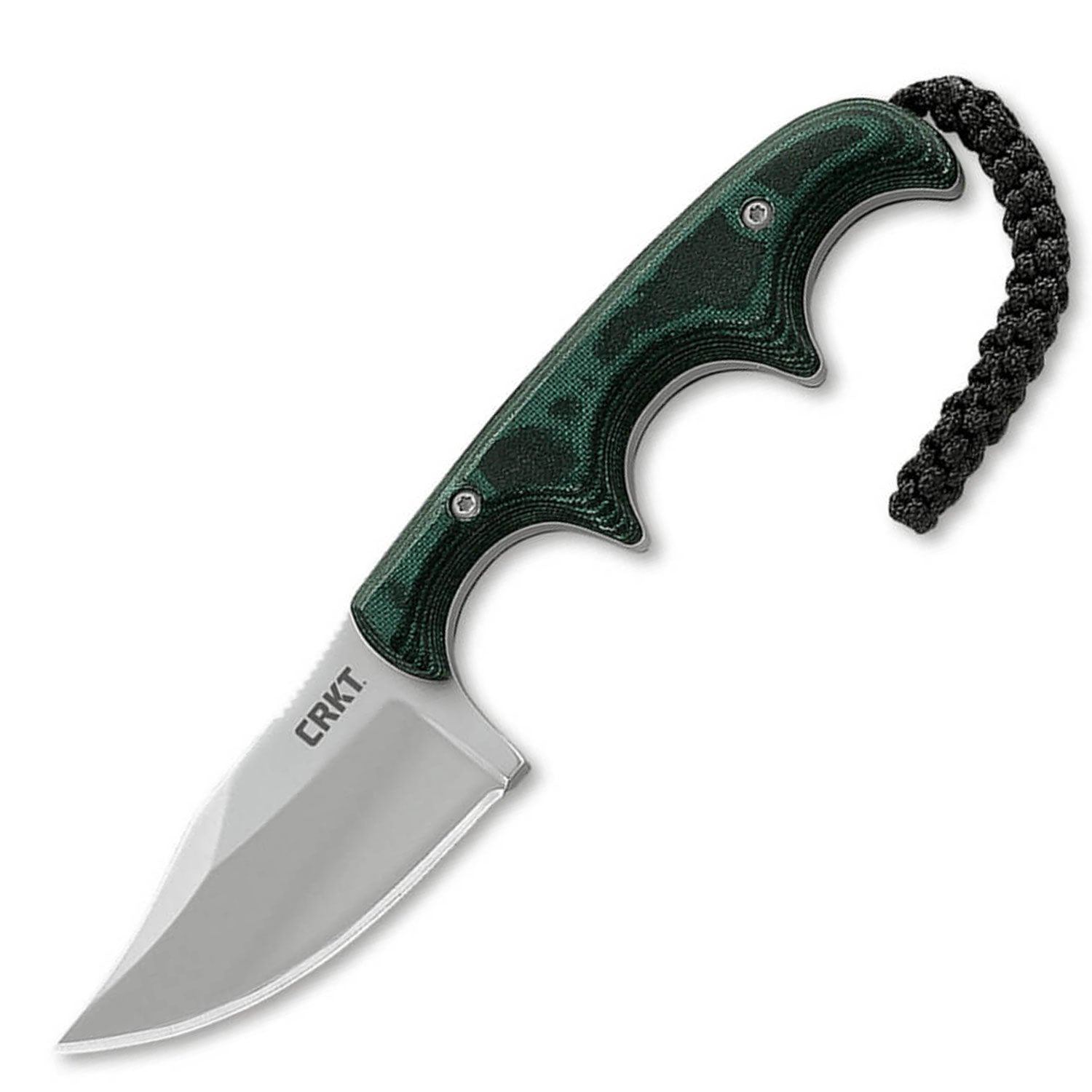CRKT Minimalist Bowie – Kompaktes EDC Neck Knife mit Micarta-Griff & Zytelscheide