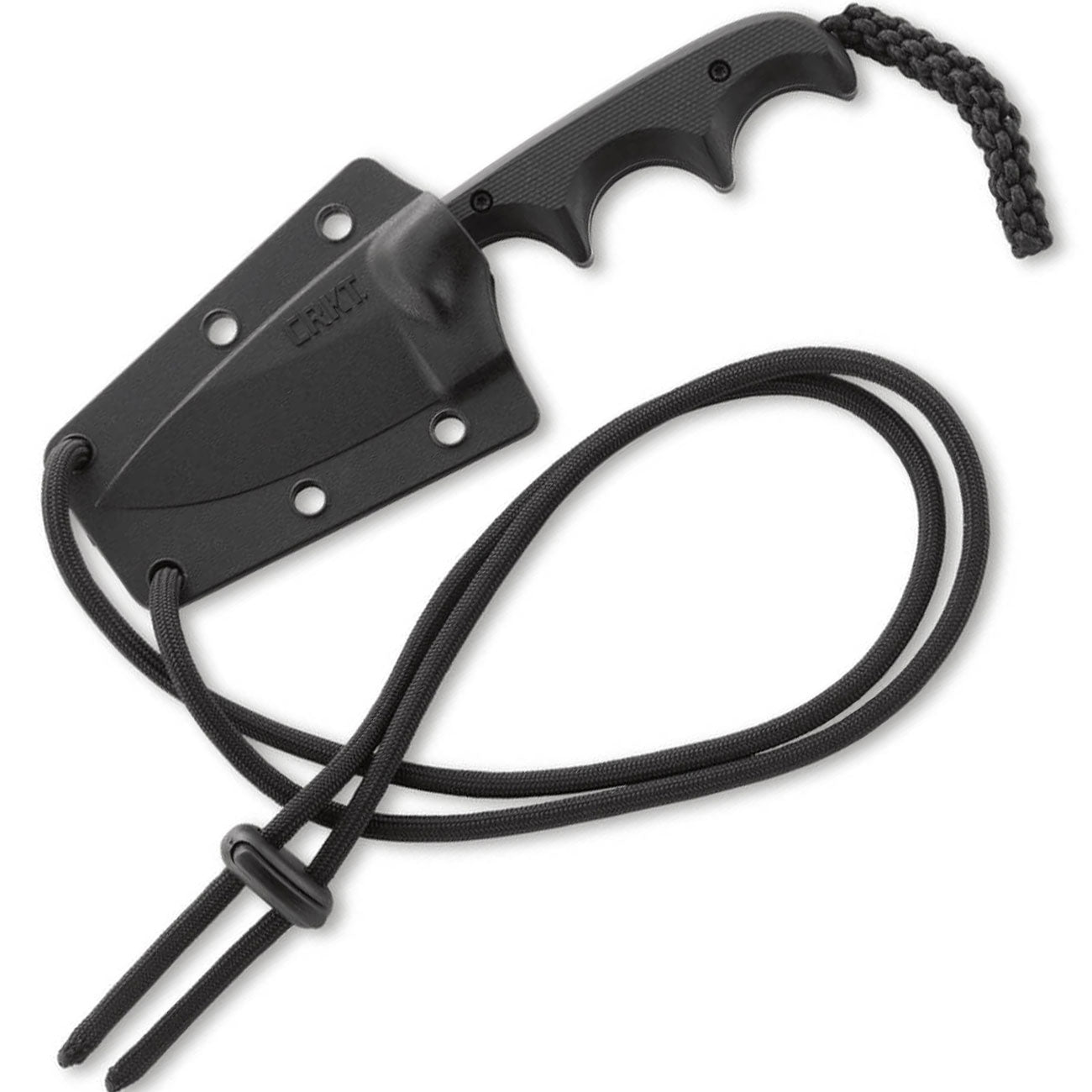 CRKT Minimalist Drop Point EDC Neck Knife Messer, Alan Folts, EDC, 5Cr15Mol Stahl – Detailansicht