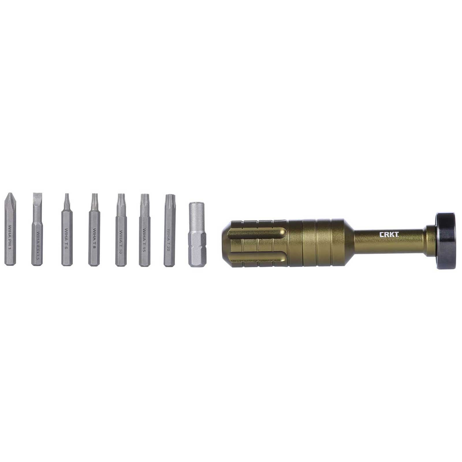 CRKT ToGo Driver – Präzisions-Bit-Schraubendreher mit 1/4"-auf-4-mm-Adapter