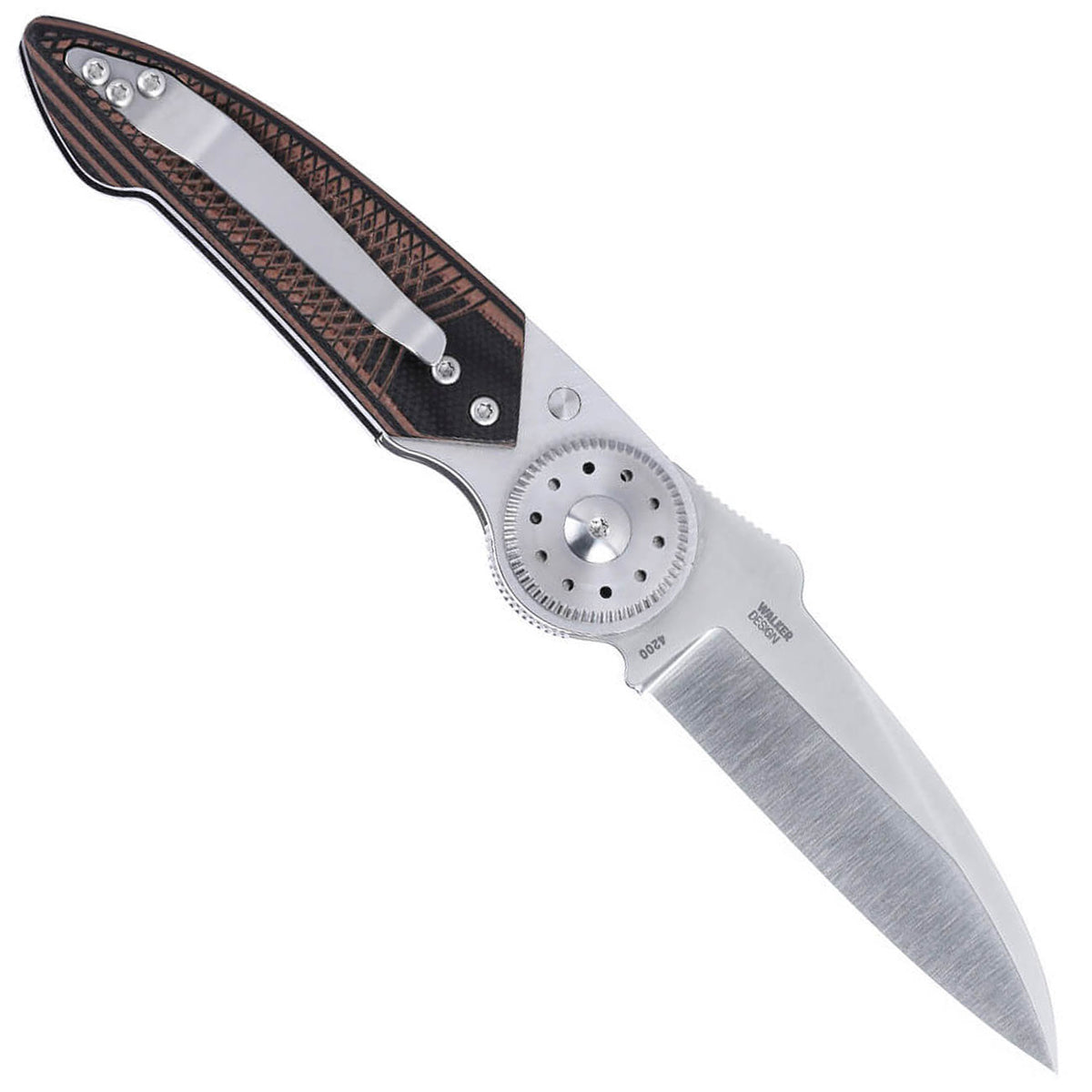 CRKT Walker Blade Lock - Sammler Taschenmesser Edelstahl mit Tip Up Clip – Detailansicht