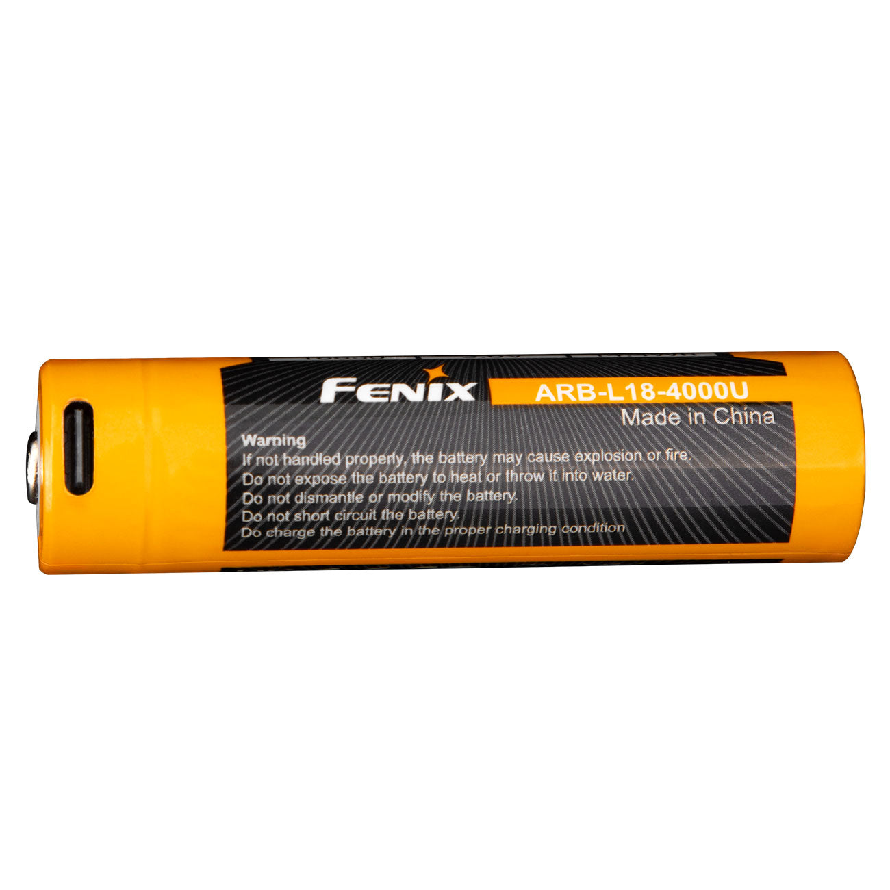 Fenix ARB-L18-4000U Li-Ion Akku, 18650, 4000mAh, Schutzschaltung, USB-C ladbar