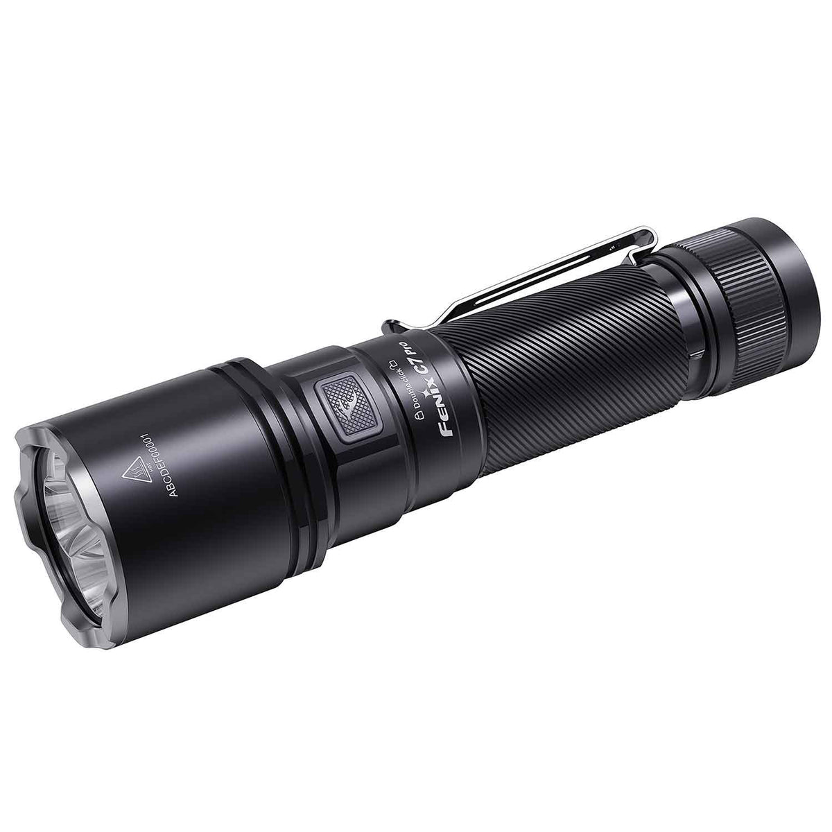 Fenix C7 Pro LED Taschenlampe Ansicht seitlich vorn