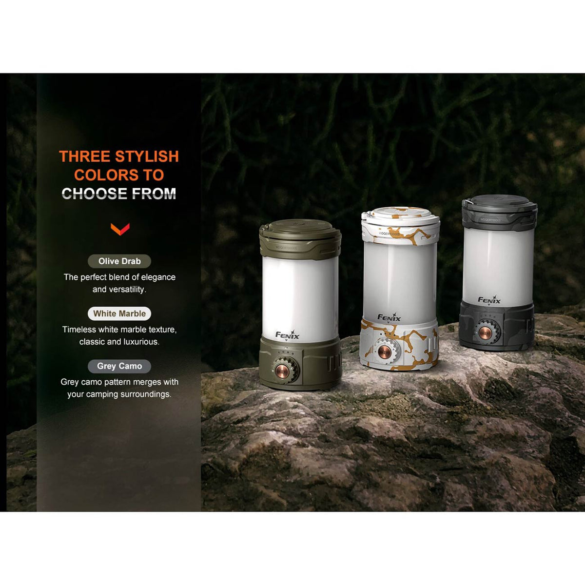 Fenix CL26R Pro – LED Campingleuchte mit 650 Lumen, Powerbank, USB-C, Farbe weiß – LEDs und Reflektor / USB-C Ladeanschluss