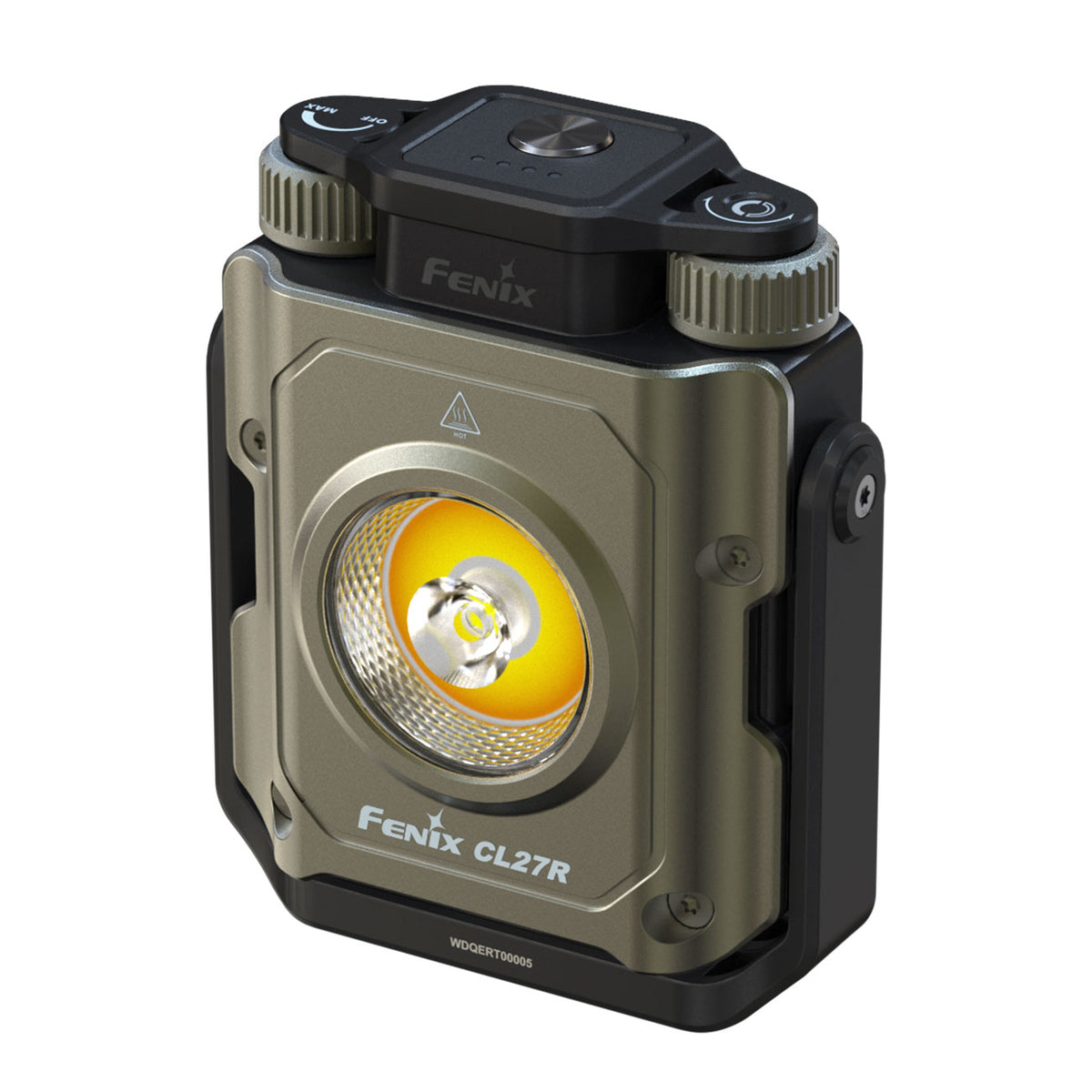 Fenix CL27R – Camping- und Arbeitsleuchte mit Spot- und Flutlicht, 1600 lm, Akku, USB-C – LEDs und Reflektor / Gehäuse- und Griffdetail