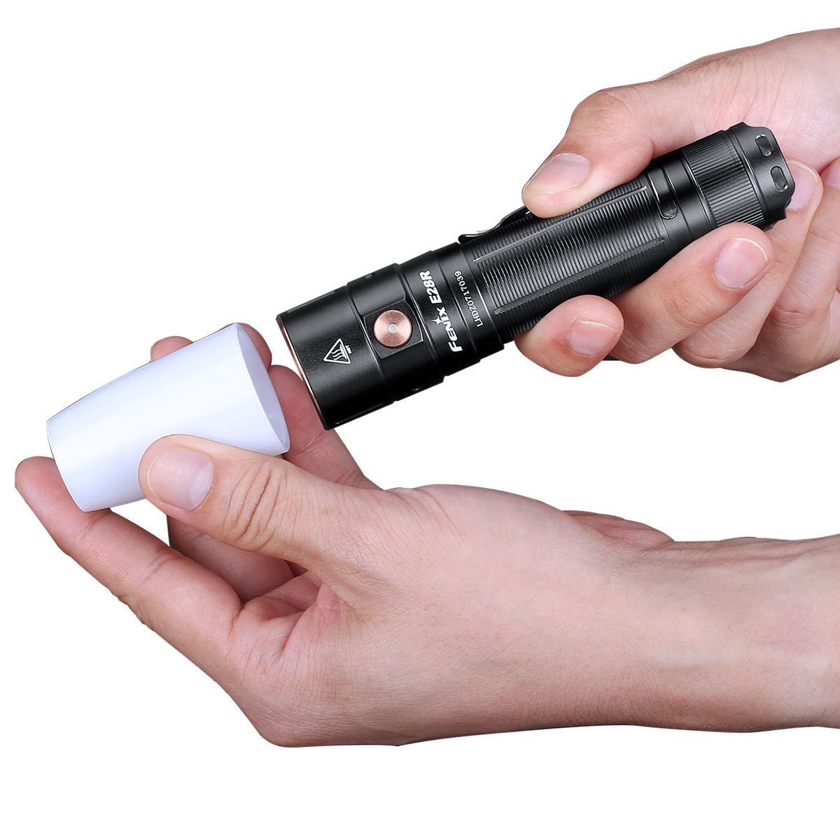 Fenix AOD-S V2.0 Diffusor weiß Streulichtaufsatz für E,  LD & PD Serie – Detailansicht
