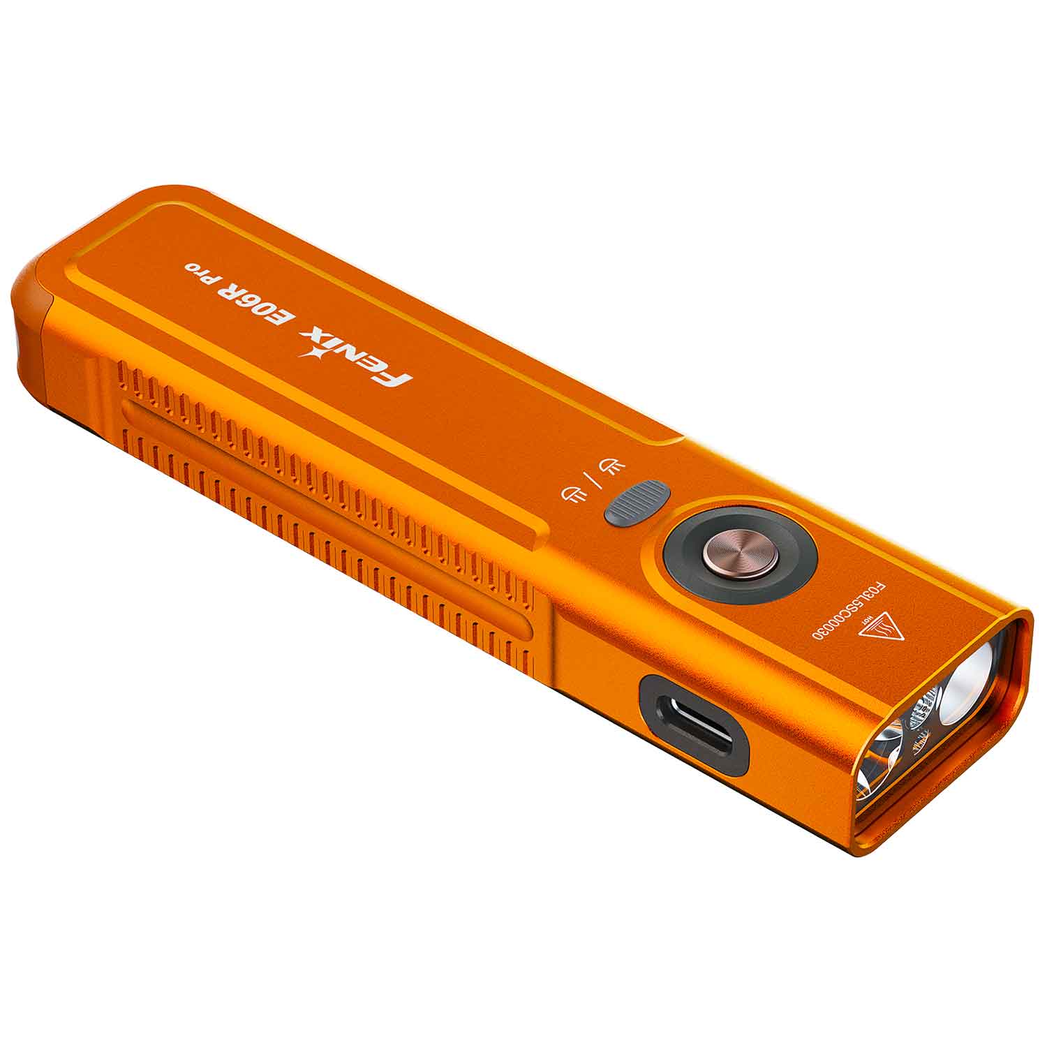 Fenix E06R Pro – Flache EDC-Taschenlampe mit UV-Licht & Laser 1600 Lumen USB-C – Detailansicht