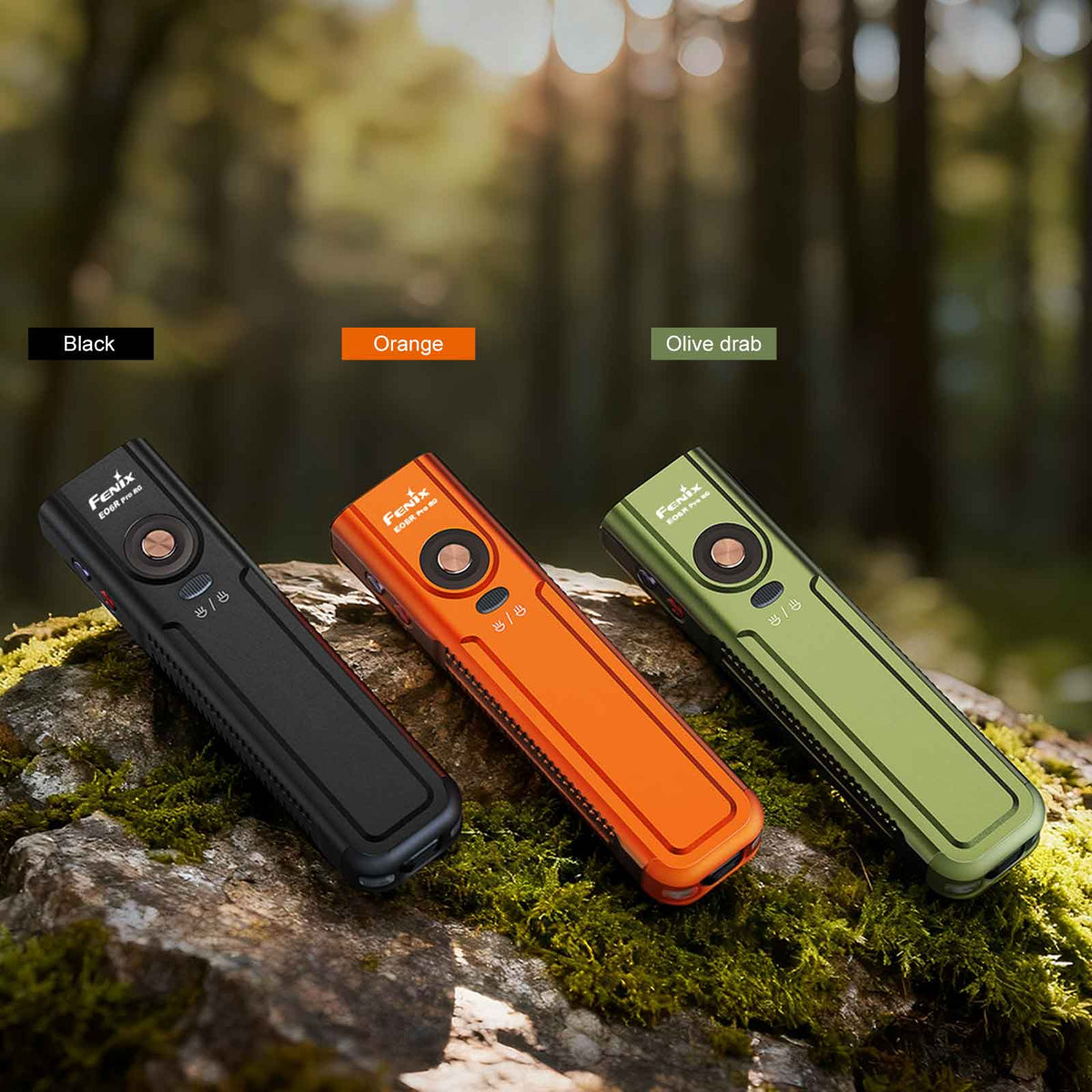 Fenix E06R Pro RG – Taschenlampe mit Rotlicht und grünem Laser, 1600 lm, USB-C, Farbe schwarz – E06r Pro farben