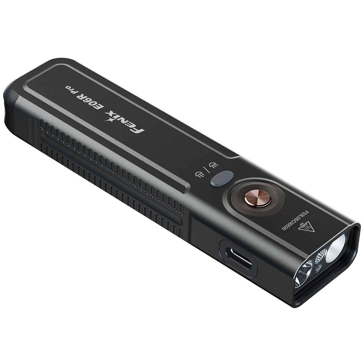Fenix E06R Pro – Flache EDC-Taschenlampe mit UV-Licht & Laser 1600 Lumen USB-C – Detailansicht