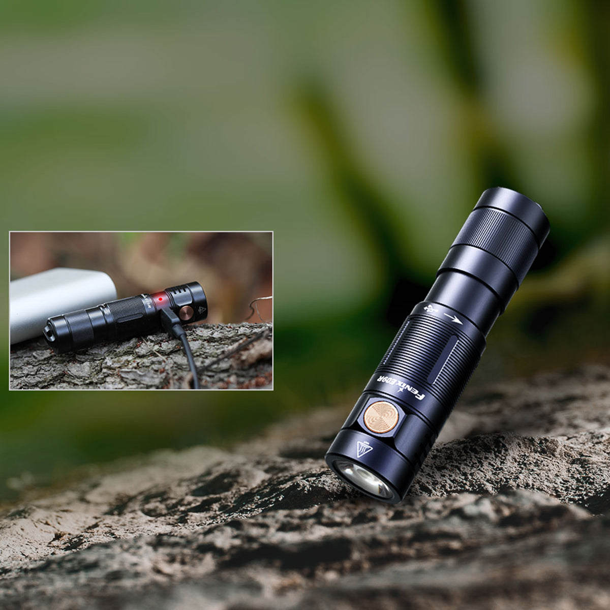 Fenix E09R Mini LED Taschenlampe 600 Lumen USB-C aufladbar – Detailansicht