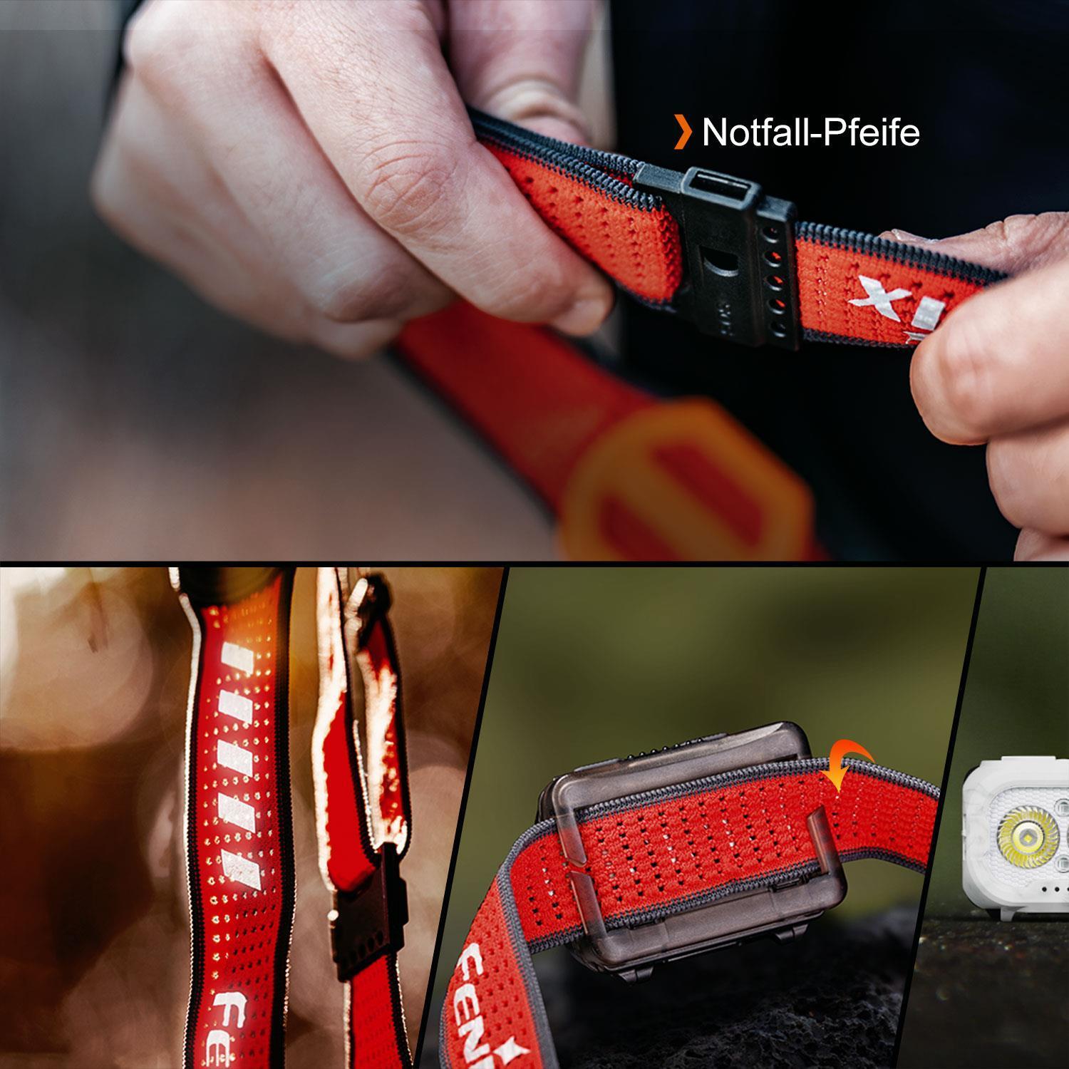 Fenix HL18R-T V2.0 – Trailrunning Stirnlampe mit 3 Lichtfarben, 800 Lumen, USB-C – Detailansicht