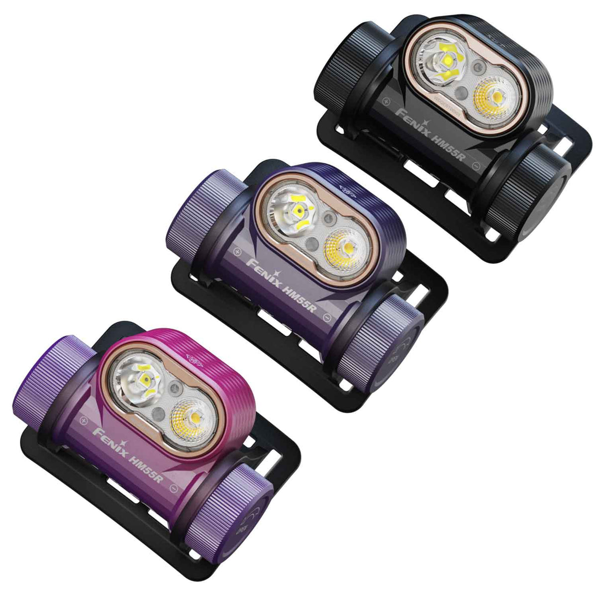 Fenix HM55R – LED Stirnlampe 1200 Lumen mit Spot-, Flut- & Rotlicht, Akku & USB-C – Detailansicht