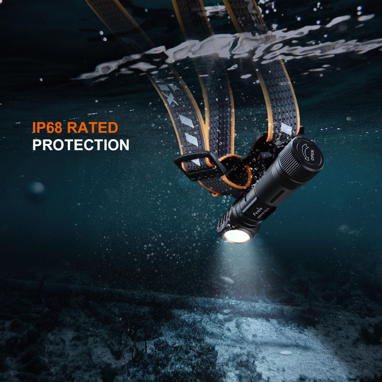 Fenix HM61R V2.0 LED Stirnlampe mit Akku & Rotlicht – Detailansicht
