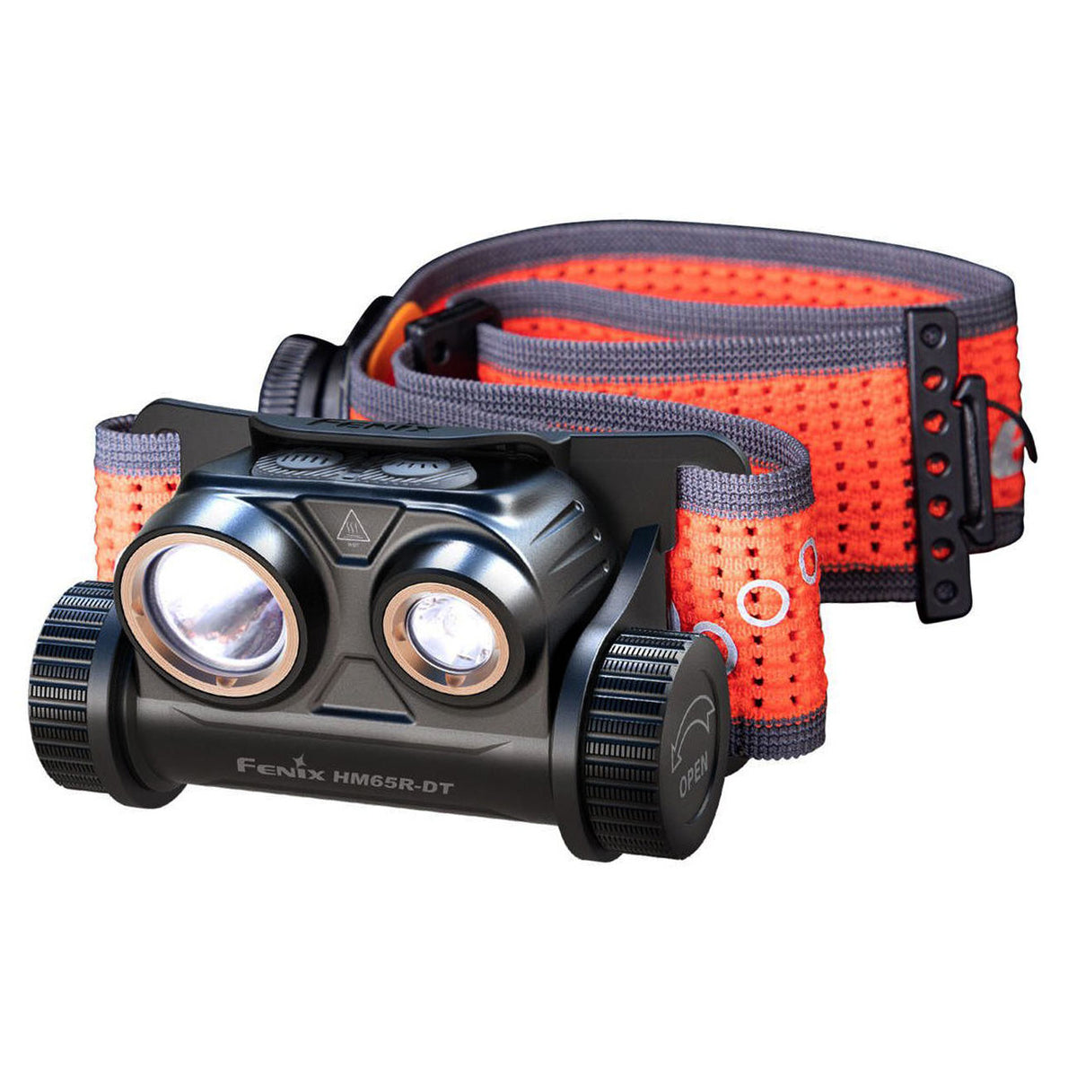 Fenix HM65R-DT LED Stirnlampe 1300 Lumen, Spotlicht, Flutlicht, USB-C – Detailansicht