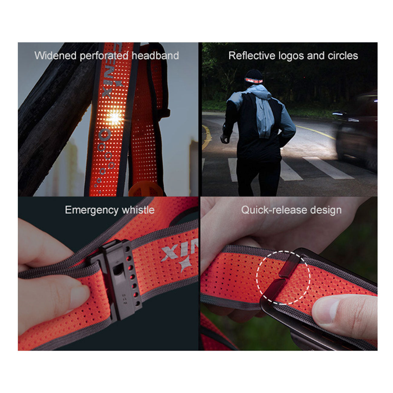 Fenix HM65R-T V2.0 Trailrunning Dual LED Stirnlampe 1600 Lumen 3 Farbvarianten – Kopfband und Tragesystem – Detailansicht 9