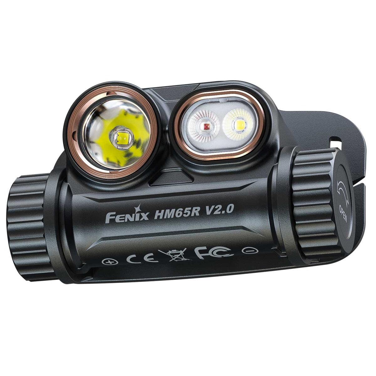 Fenix HM65R V2.0 – Stirnlampe – Leds Vorderansicht