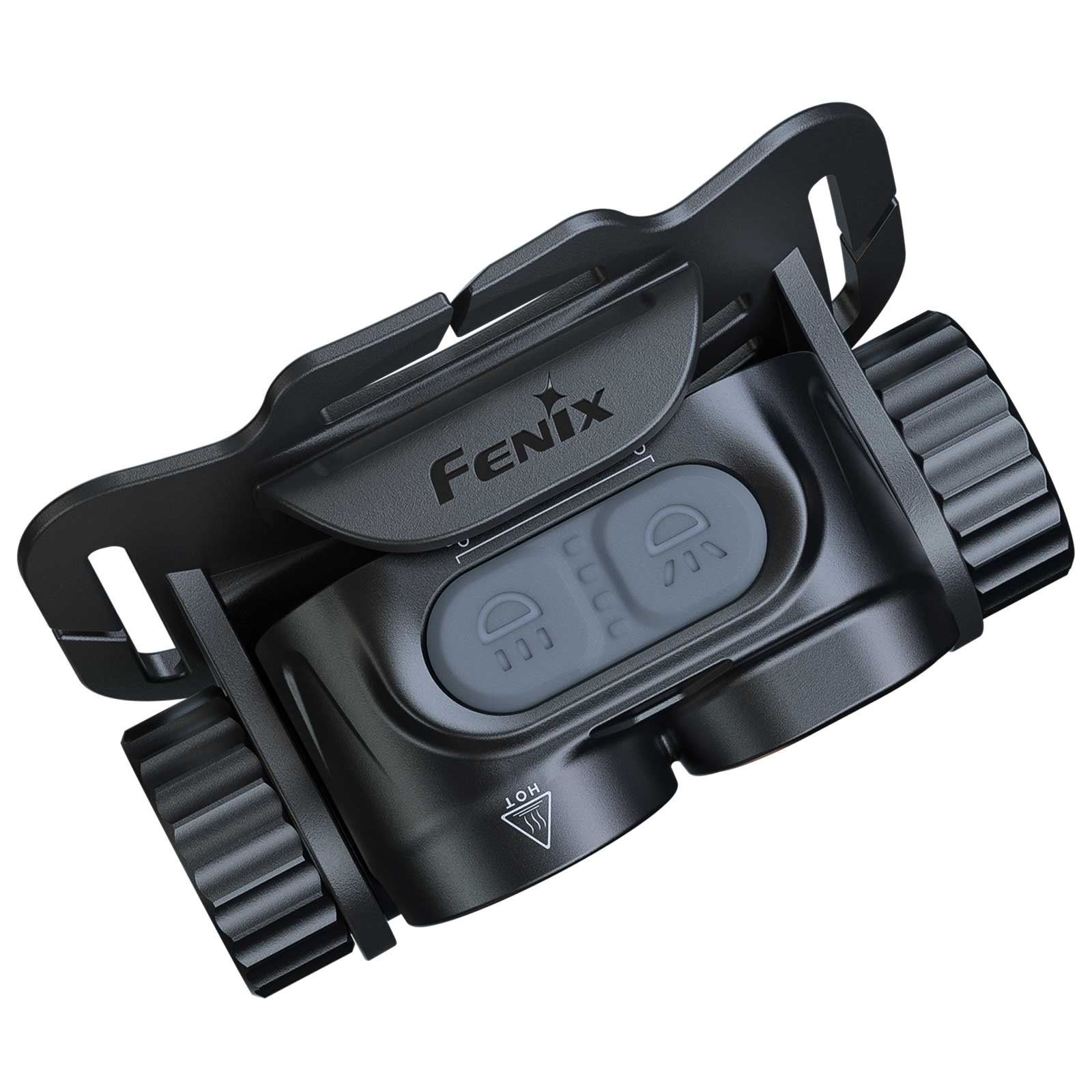 Fenix HM65R V2.0 – Stirnlampe – Tasten am lampenkopf