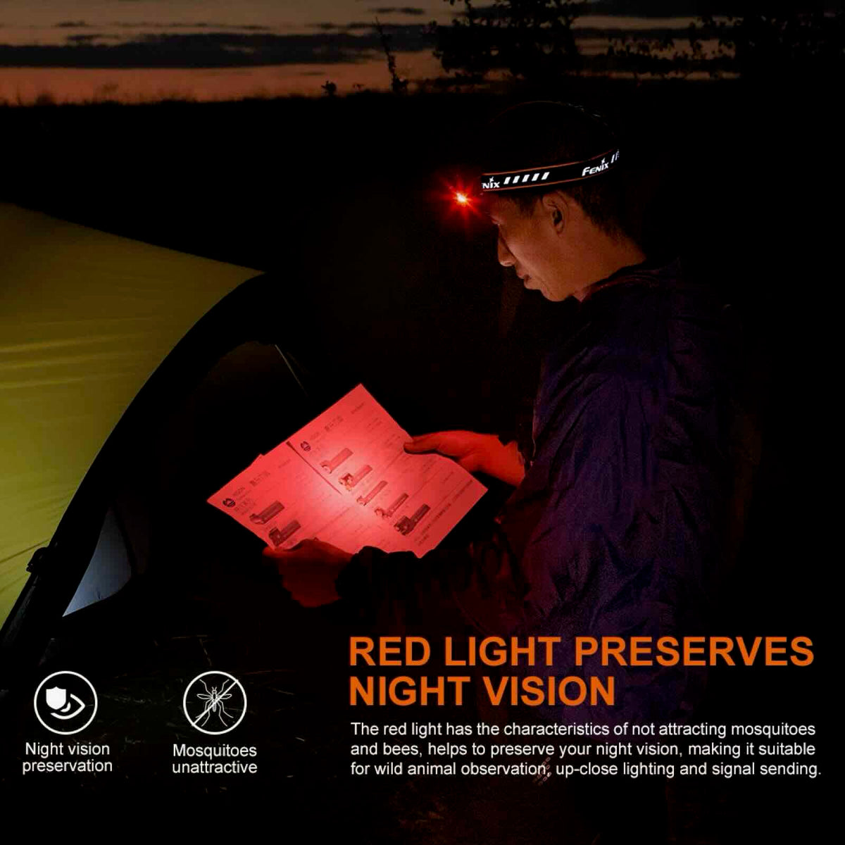 Fenix HM70R – Stirnlampe mit 1600 lm, Spot-, Flut- & Rotlicht, Akku & USB-C