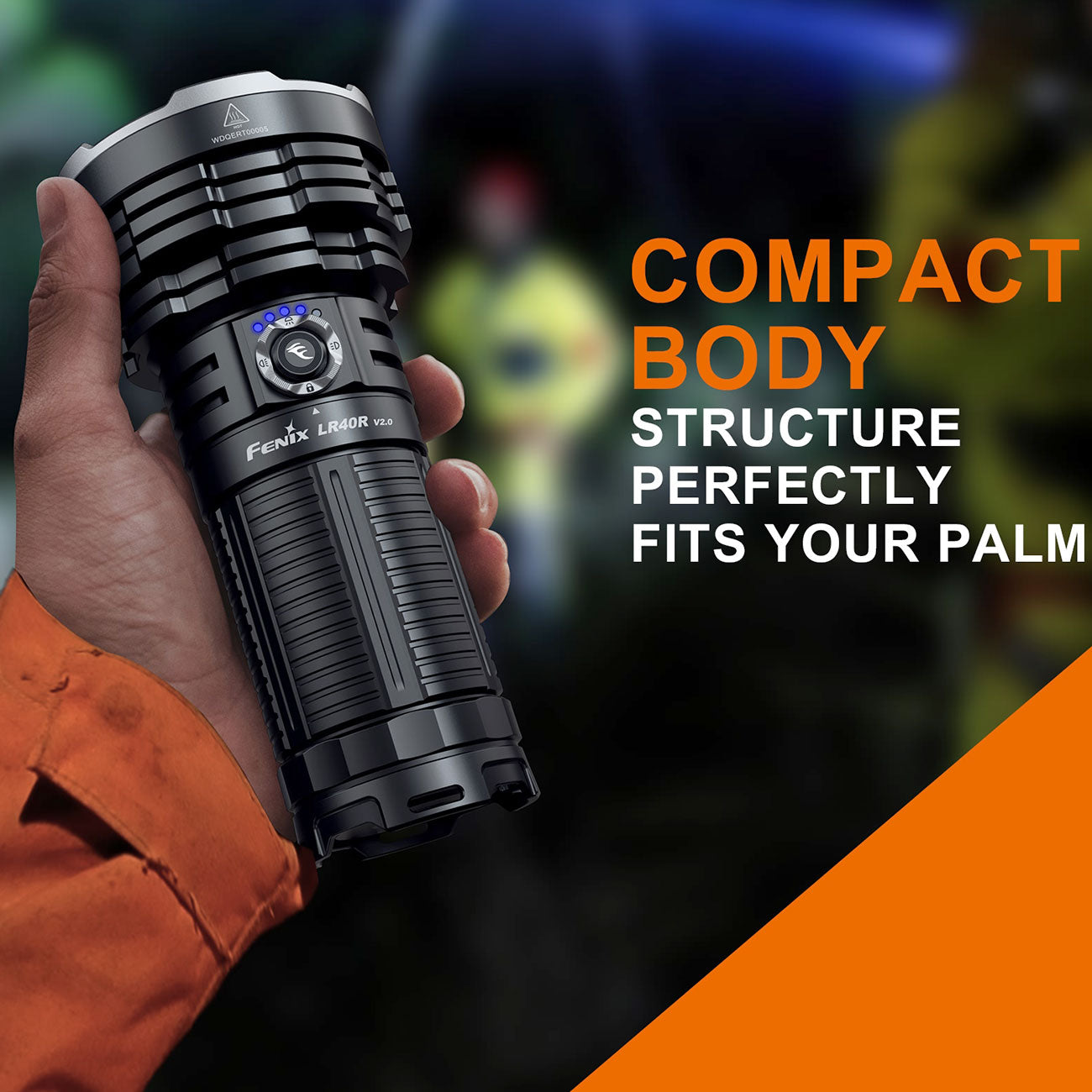 Fenix LR40R V2.0 LED Taschenlampe, 15000 Lumen, 900m Leuchtweite, Suche, Rettung