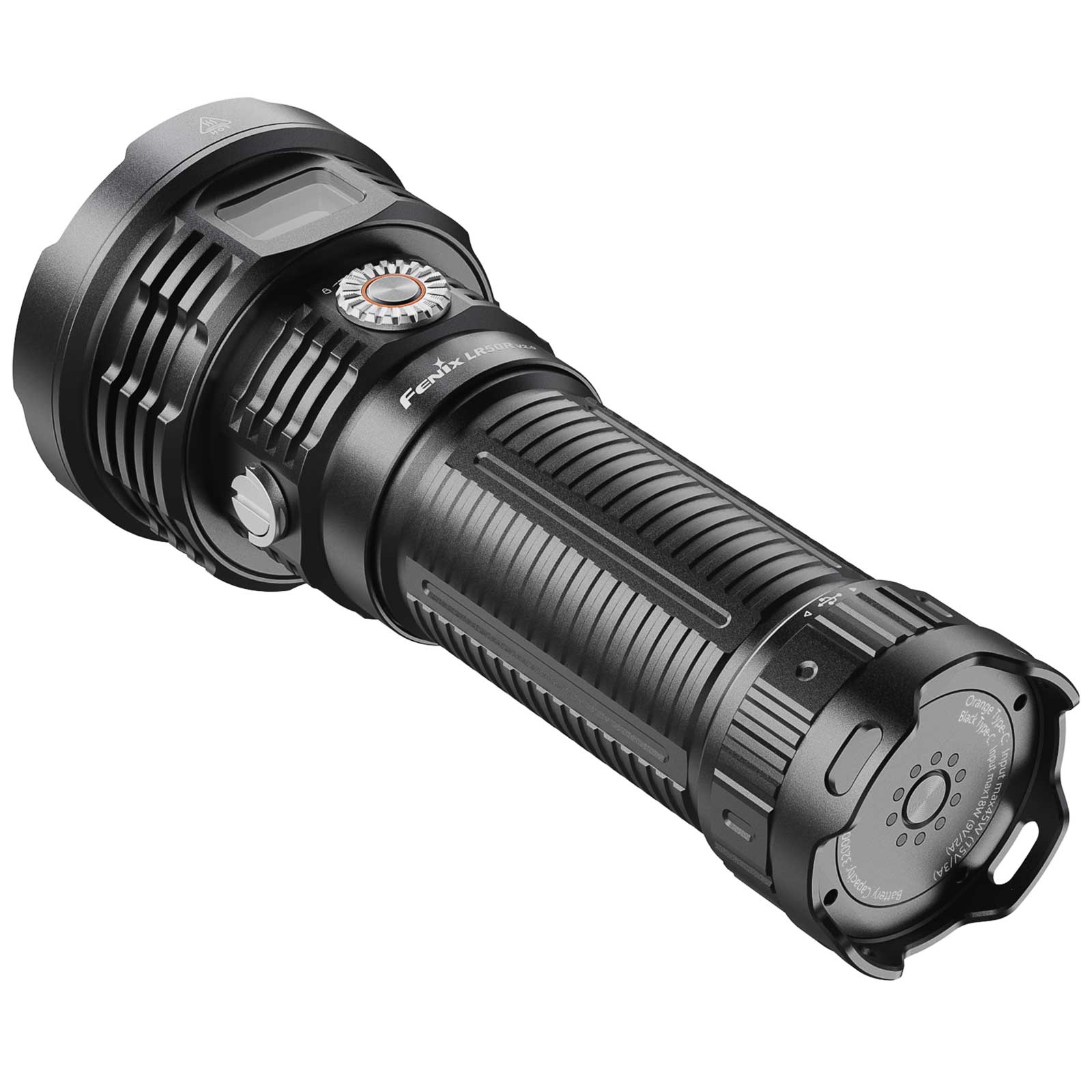 Fenix LR50R V2.0 LED Taschenlampe - Ansicht von hinten