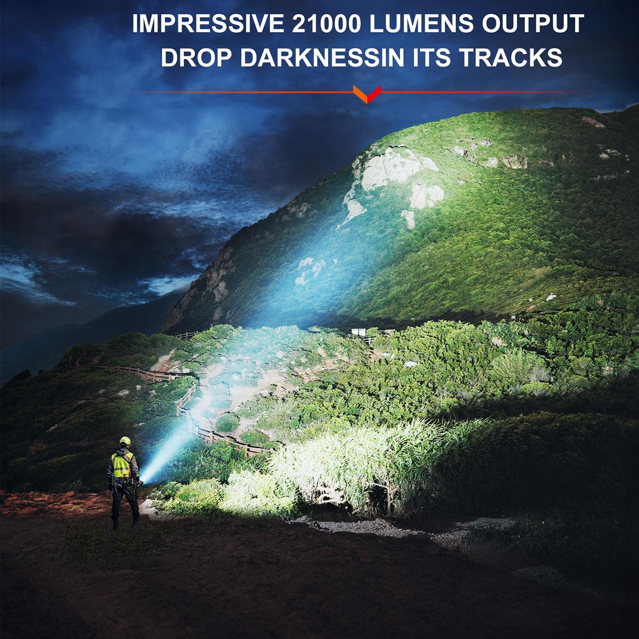 Fenix LR60R LED Suchscheinwerfer 21000 Lumen mit USB-C Ladefunktion – Detailansicht