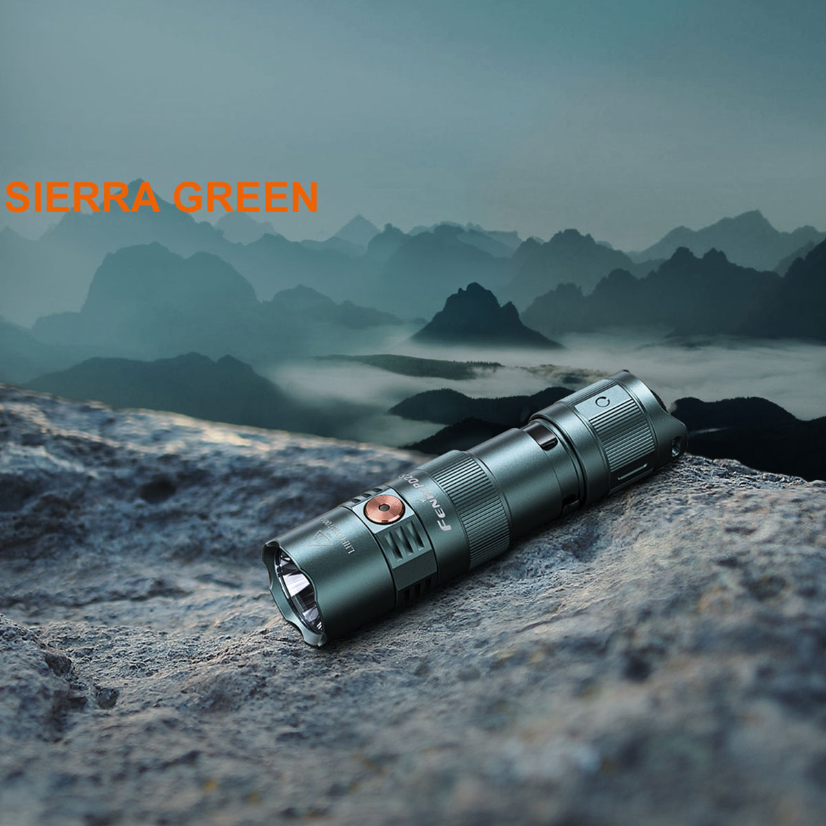 Fenix PD25R LED Taschenlampe 800 Lumen, 250m Leuchtweite,USB-C, Akku, Gürtelclip – Farbvariante grün, für den täglichen EDC-Einsatz