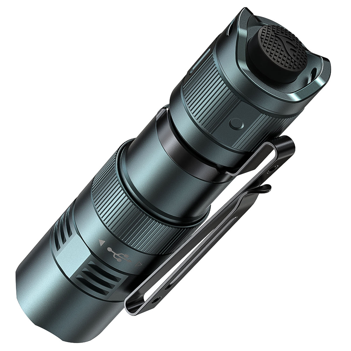 Fenix PD25R LED Taschenlampe 800 Lumen, 250m Leuchtweite,USB-C, Akku, Gürtelclip – Detailansicht