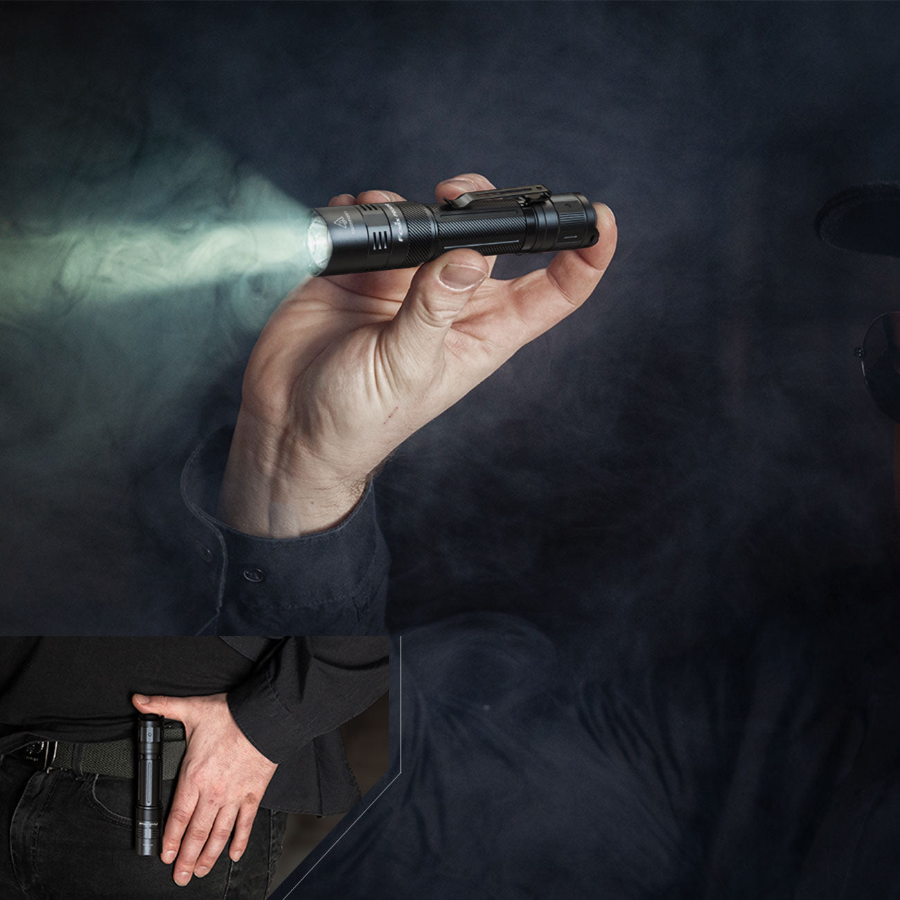 Fenix PD32R schwarz – Taktische Taschenlampe mit 1400 lm, Akku & USB-C