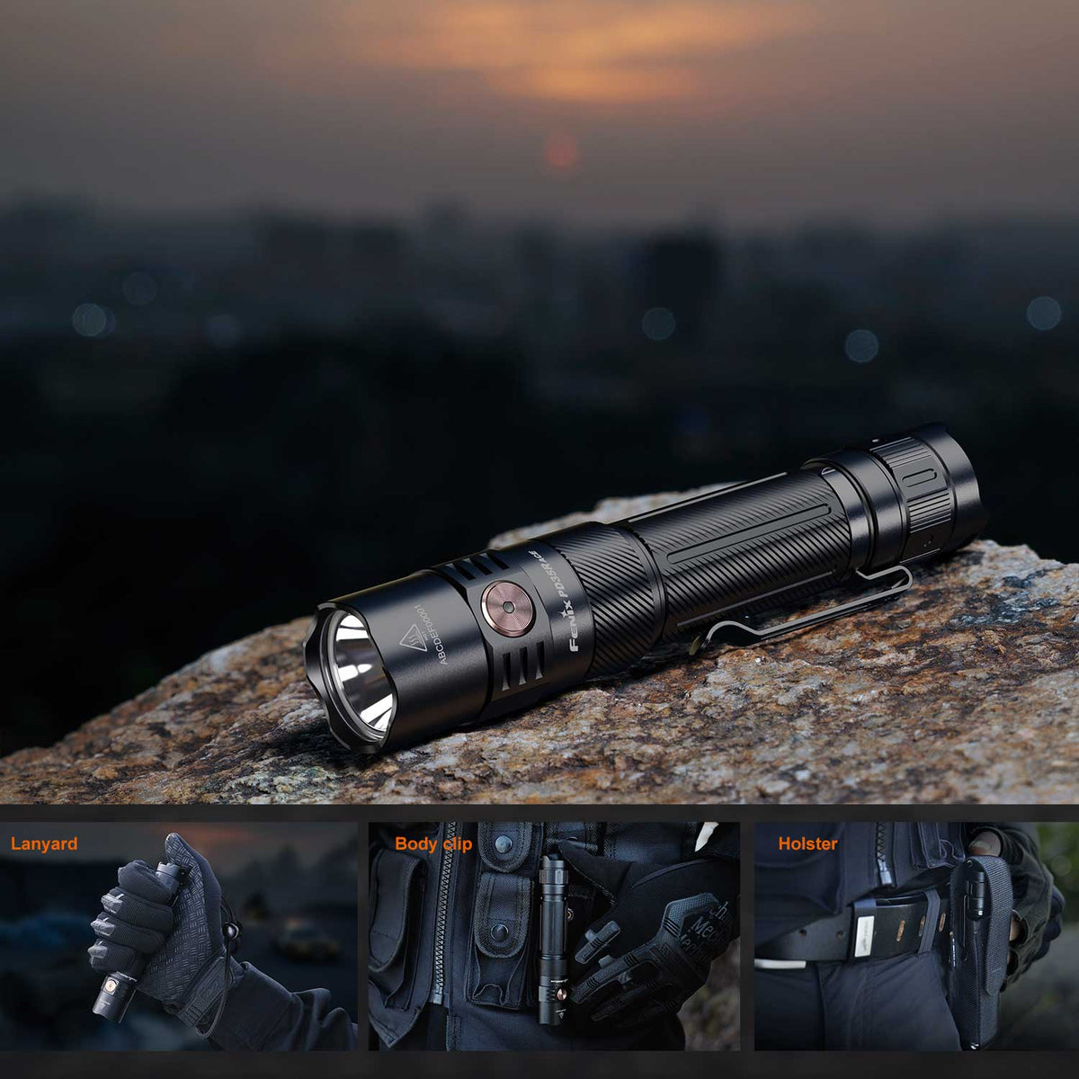 Fenix PD35R ACE LED Taschenlampe 2000 Lumen 18650 Akku USB-C – Detailansicht