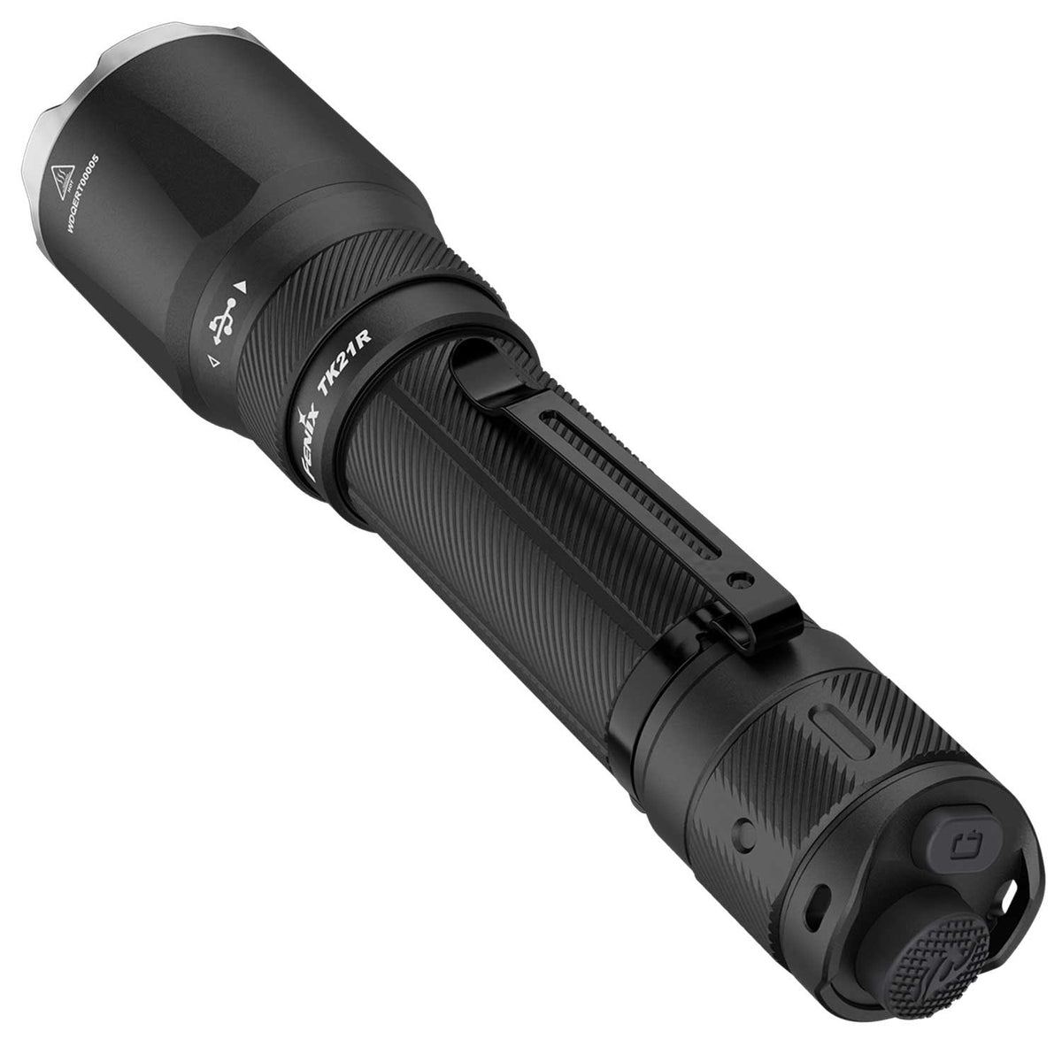Fenix TK21R – Polizei Taschenlampe mit 3600 Lumen, 21700 Akku 6000mAh, USB-C – Akkukapazität, Akku und Batteriefach