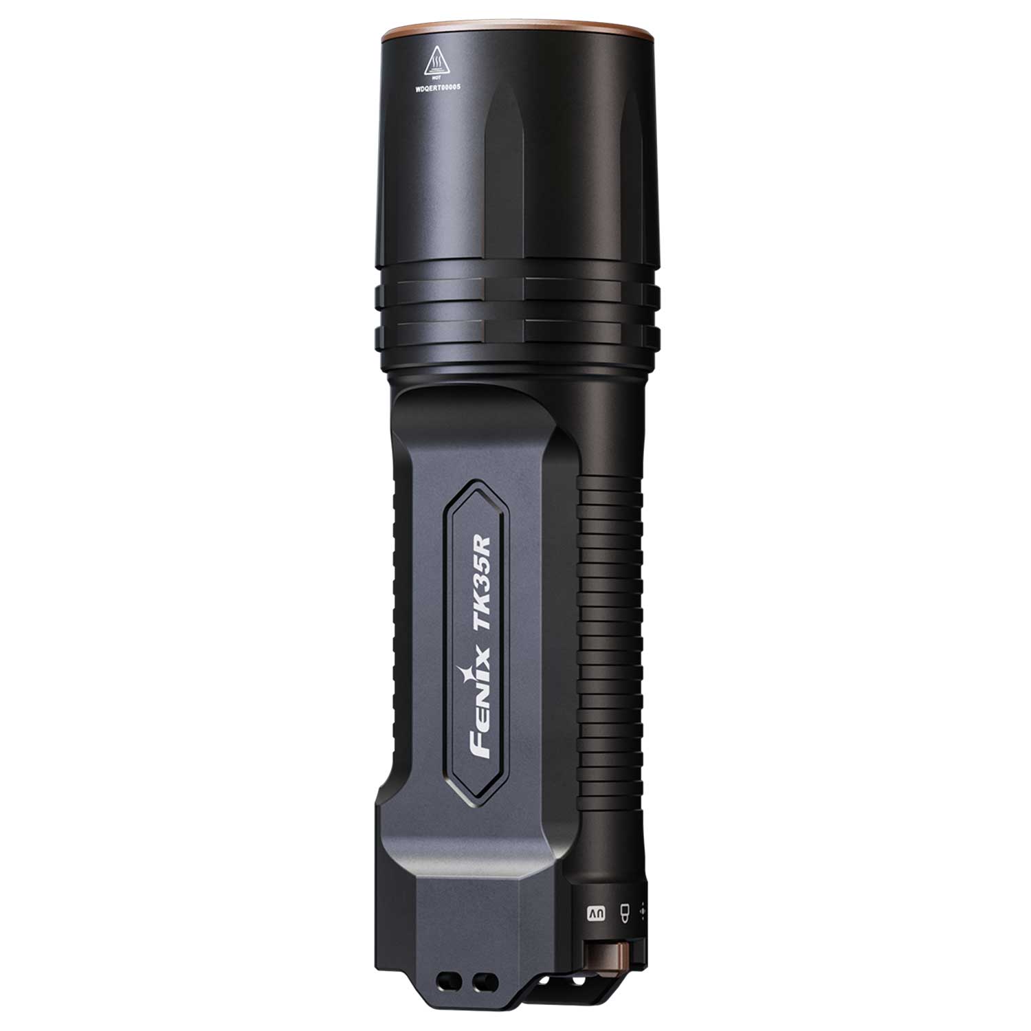 Fenix TK35R – Polizei Taschenlampe mit UV-Licht & Weißlicht 5800 Lumen Akku & USB-C – Detailansicht