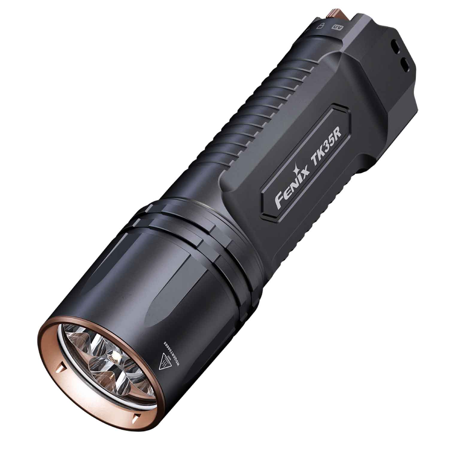 Fenix TK35R – Polizei Taschenlampe mit UV-Licht & Weißlicht 5800 Lumen Akku & USB-C – Detailansicht
