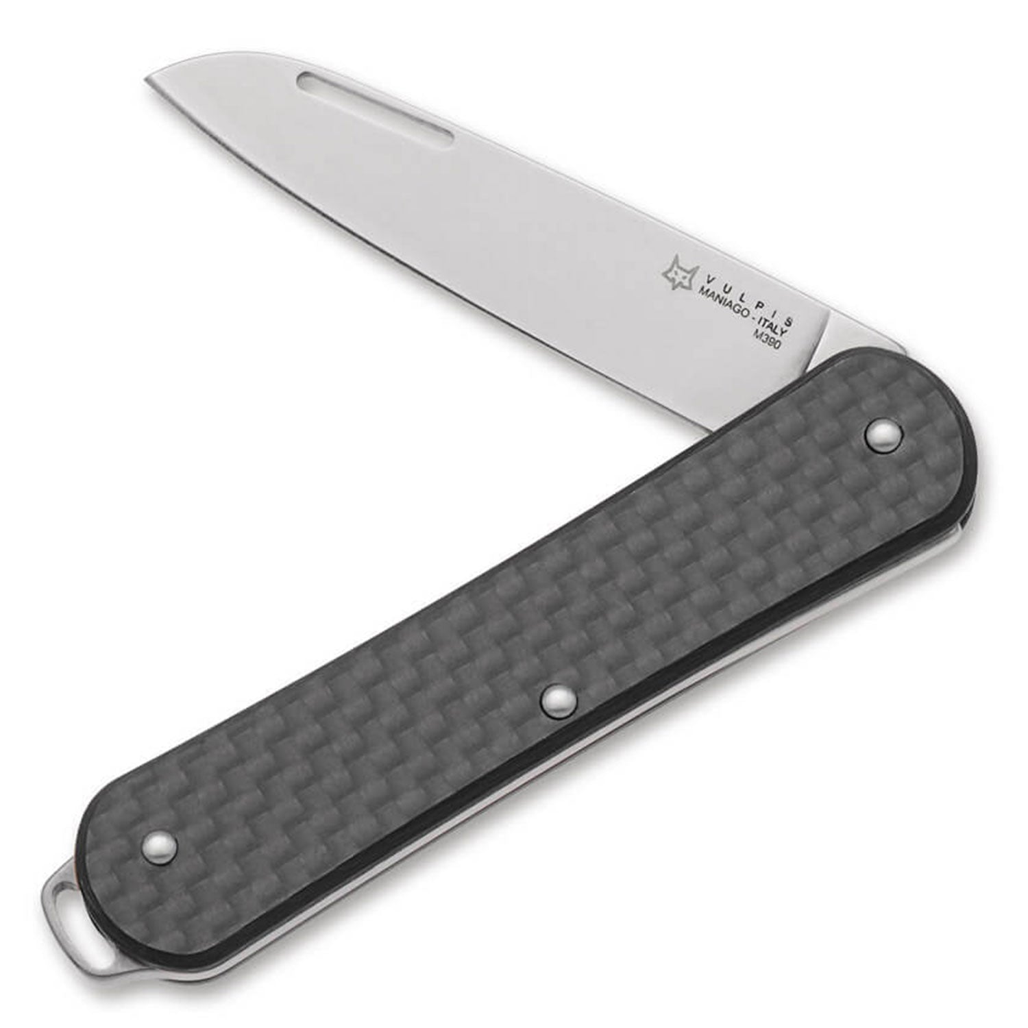 Fox Knives Vulpis 130 CF – Edles Slipjoint-Taschenmesser mit M390-Klinge & Carbon-Griff