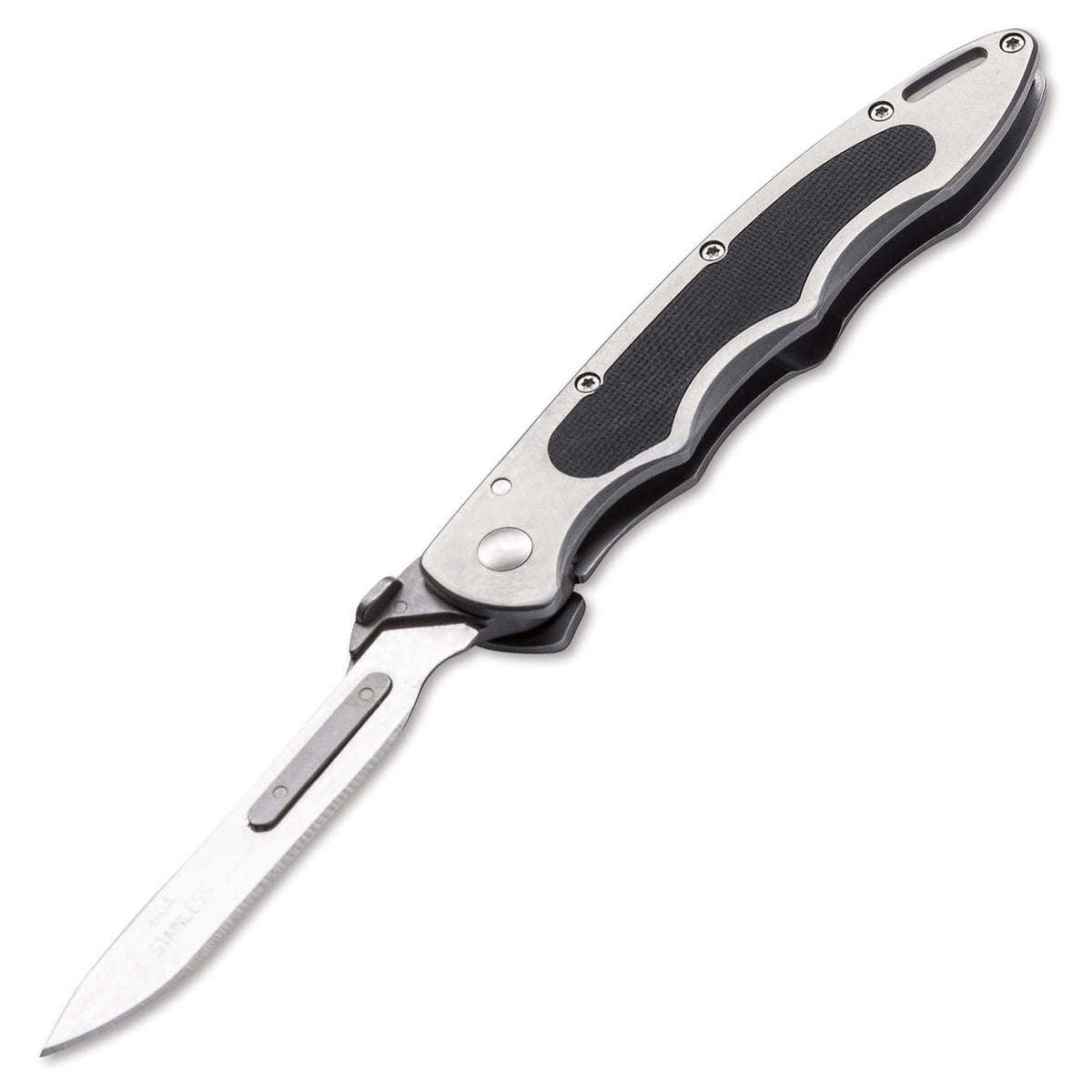 Havalon Piranta Original – Jagdtaschenmesser mit 12 Wechselklingen & Nylonetui
